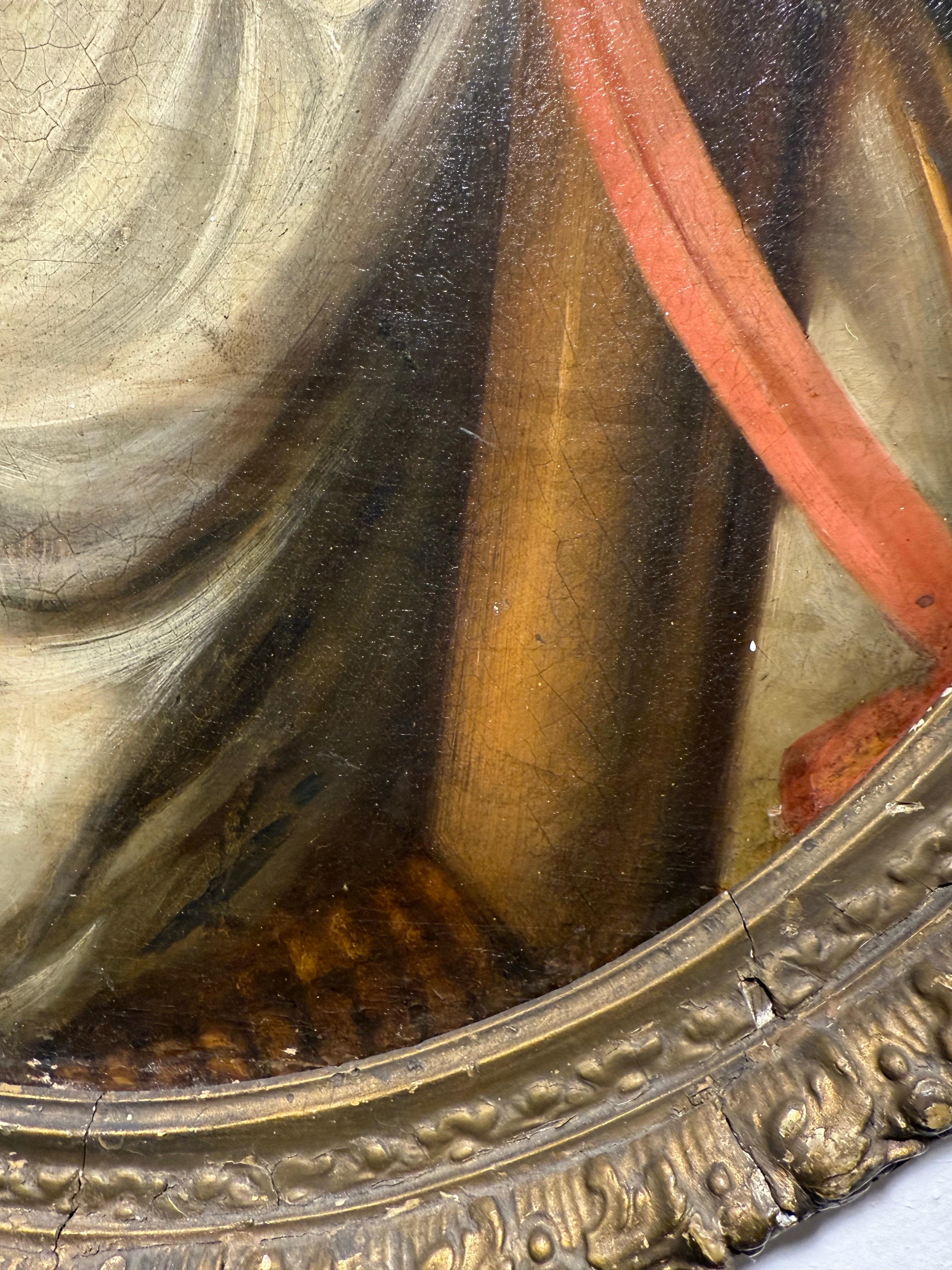 Una pintura oval de finales del siglo XVIII en Bueno estado para la venta en ARMADALE, VIC