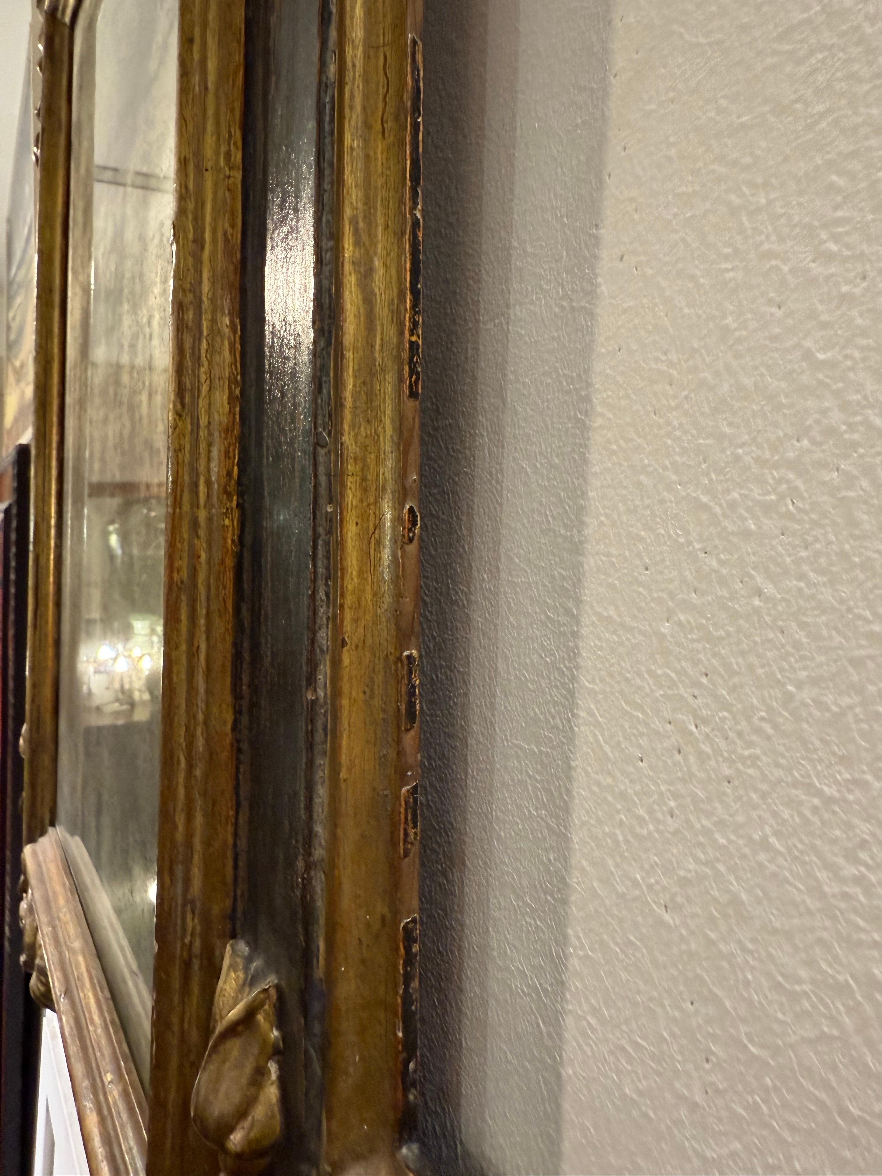 Wood A Spanish Gilded Mirror, 18th Century For Sale