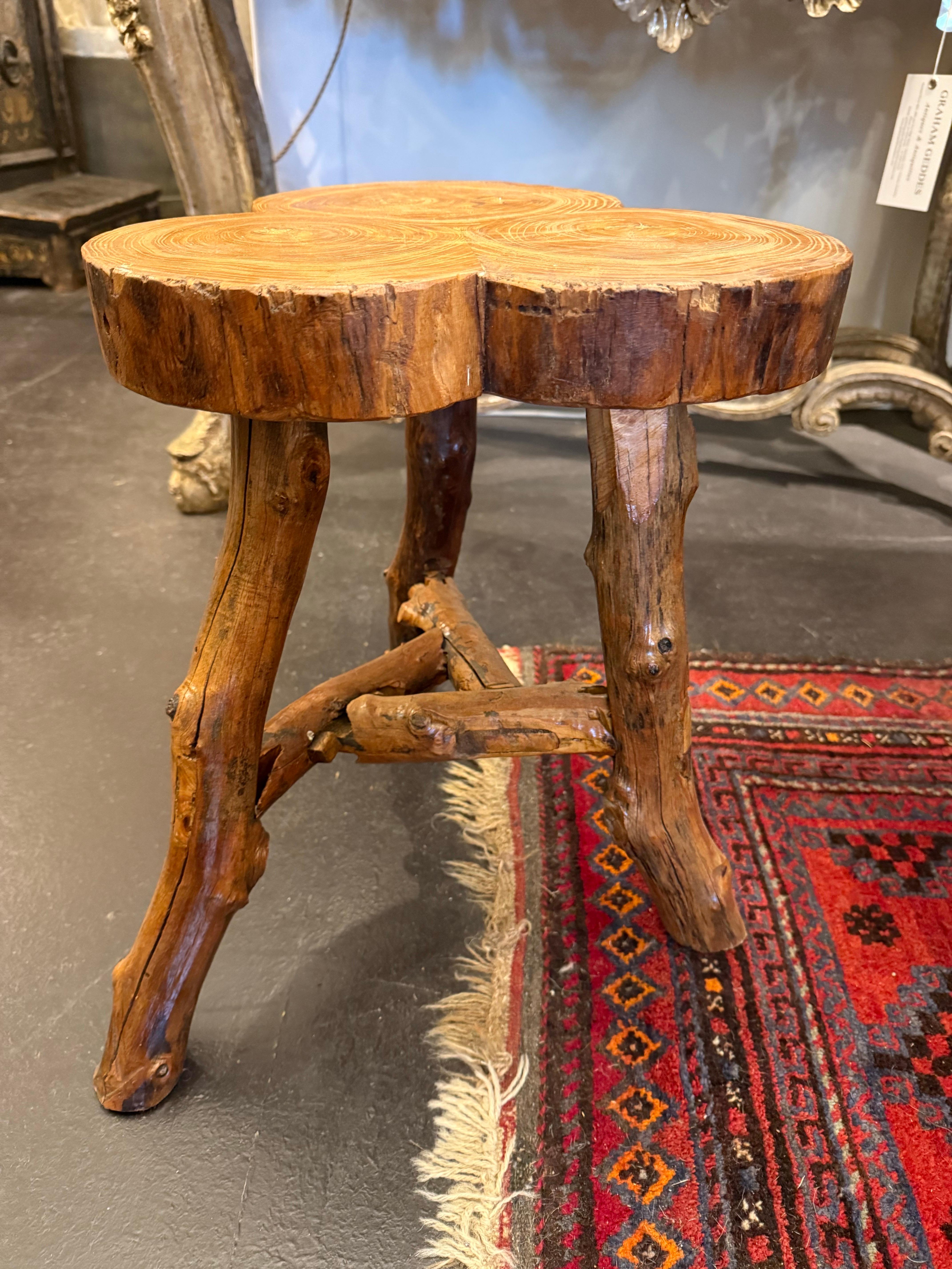 Contemporary Timber Trunk Stool For Sale