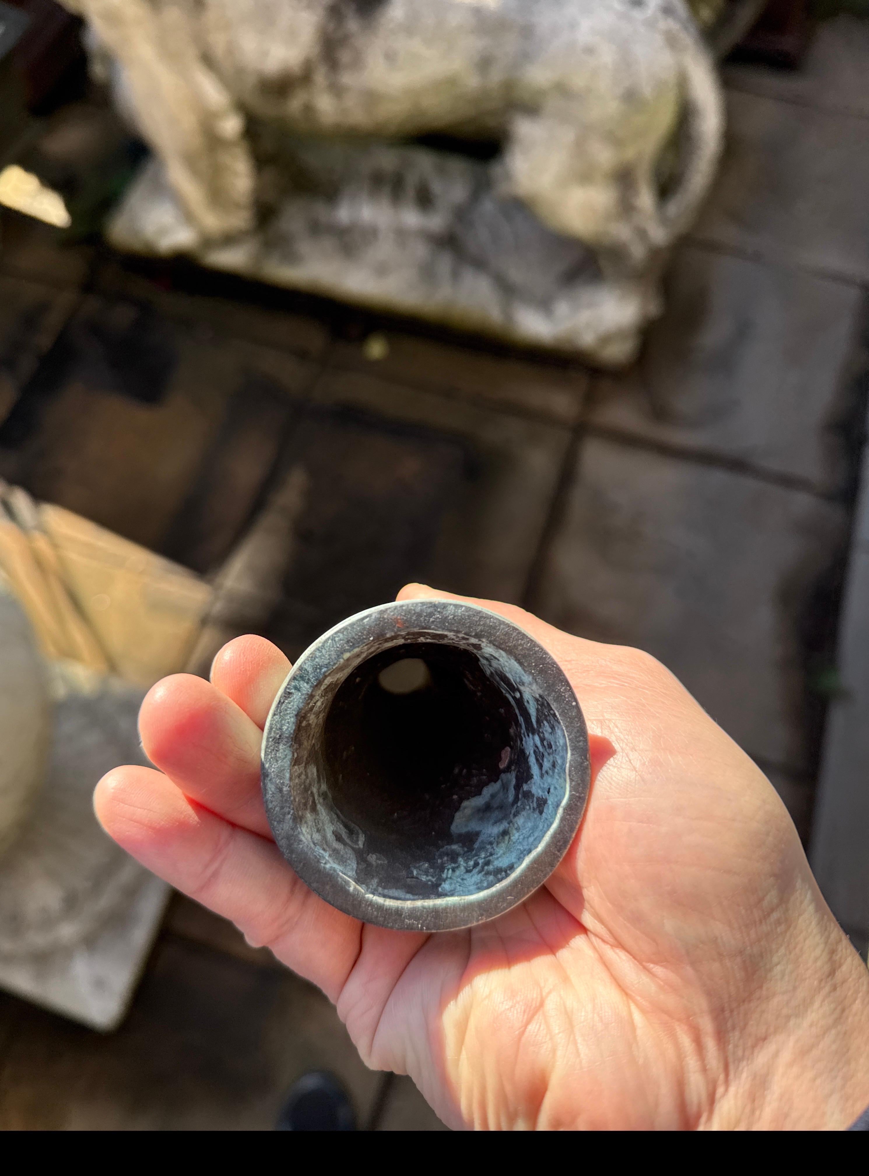 A Cast Bronze Spout with Strignlete Pattern For Sale 3