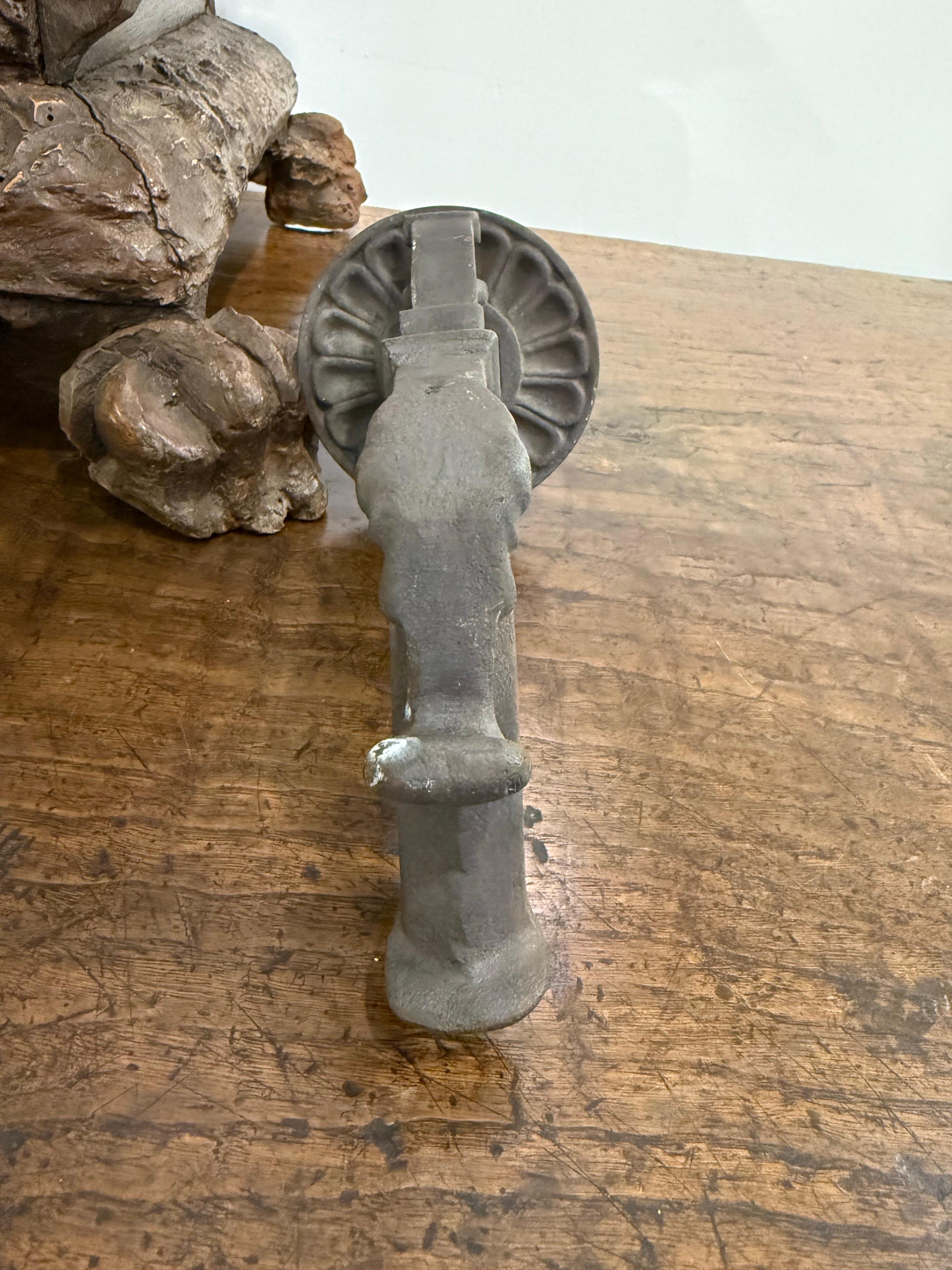 Australian A Cast Bronze FW Spout with Small Florette and Egg and Dart Pattern For Sale