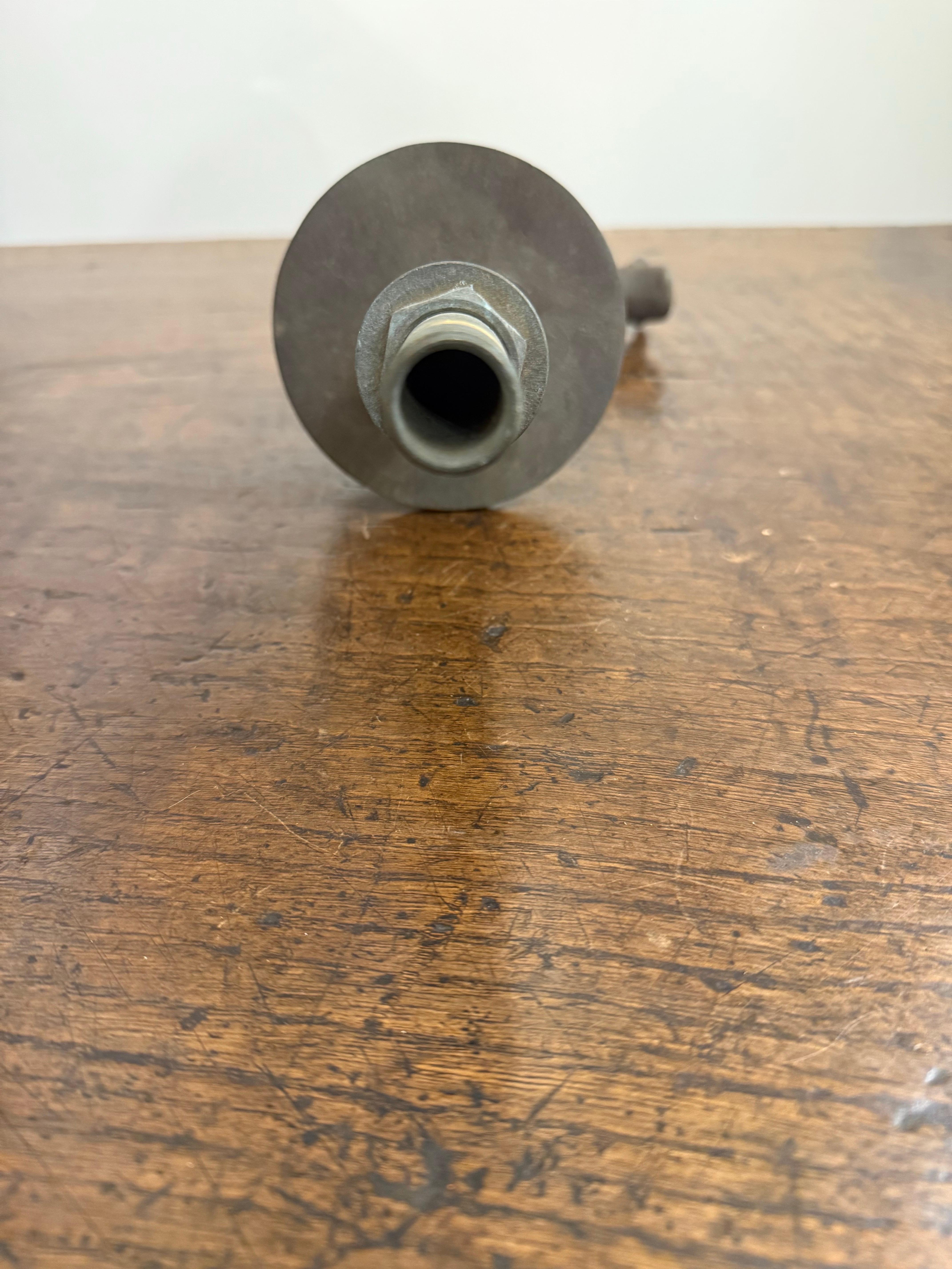 A Cast Bronze FW Spout with Small Florette and Egg and Dart Pattern In Good Condition For Sale In ARMADALE, VIC