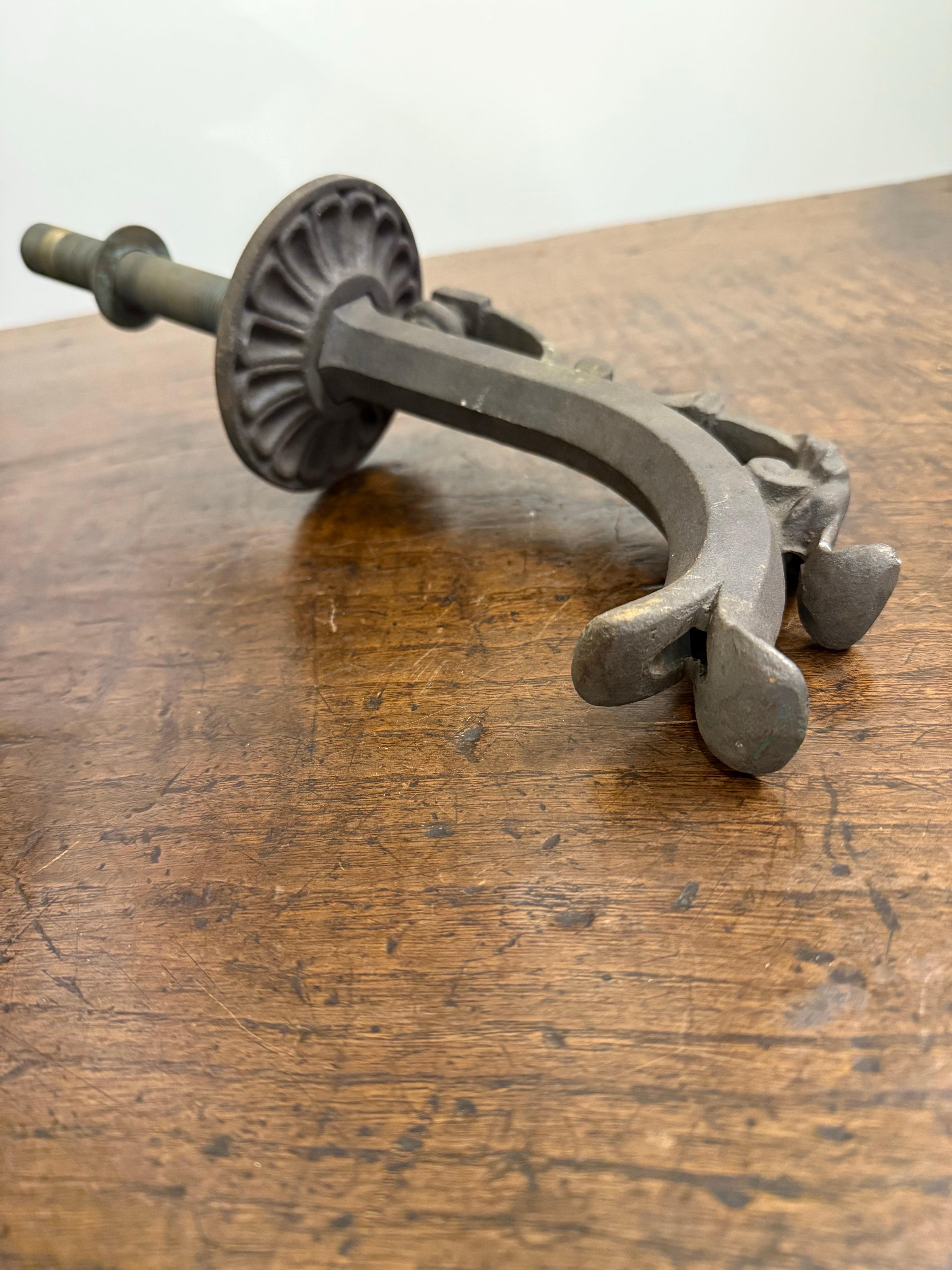 A Cast Bronze FW Spout with Small Florette and Egg and Dart Pattern For Sale 2