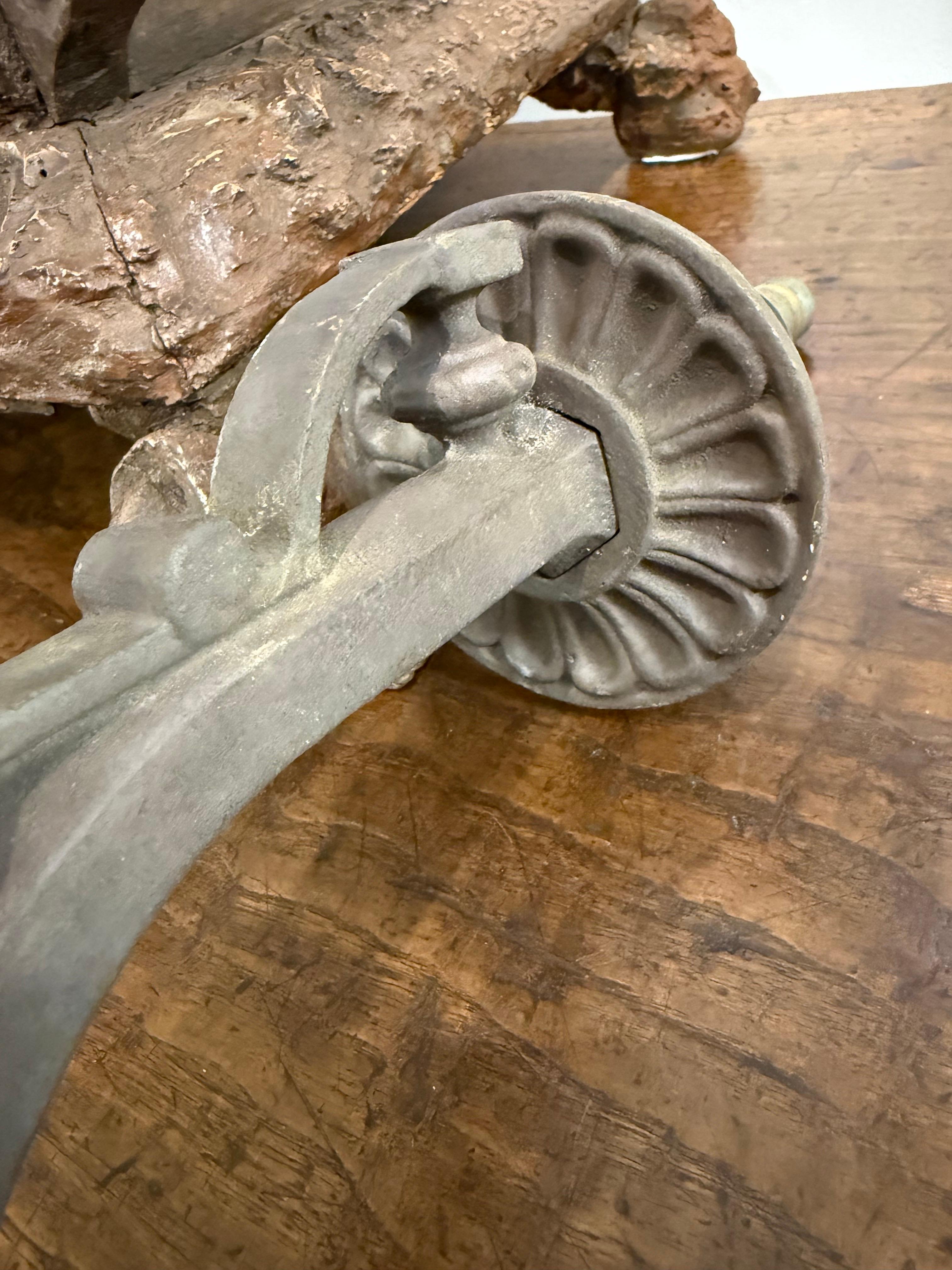 A Cast Bronze FW Spout with Small Florette and Egg and Dart Pattern For Sale 3