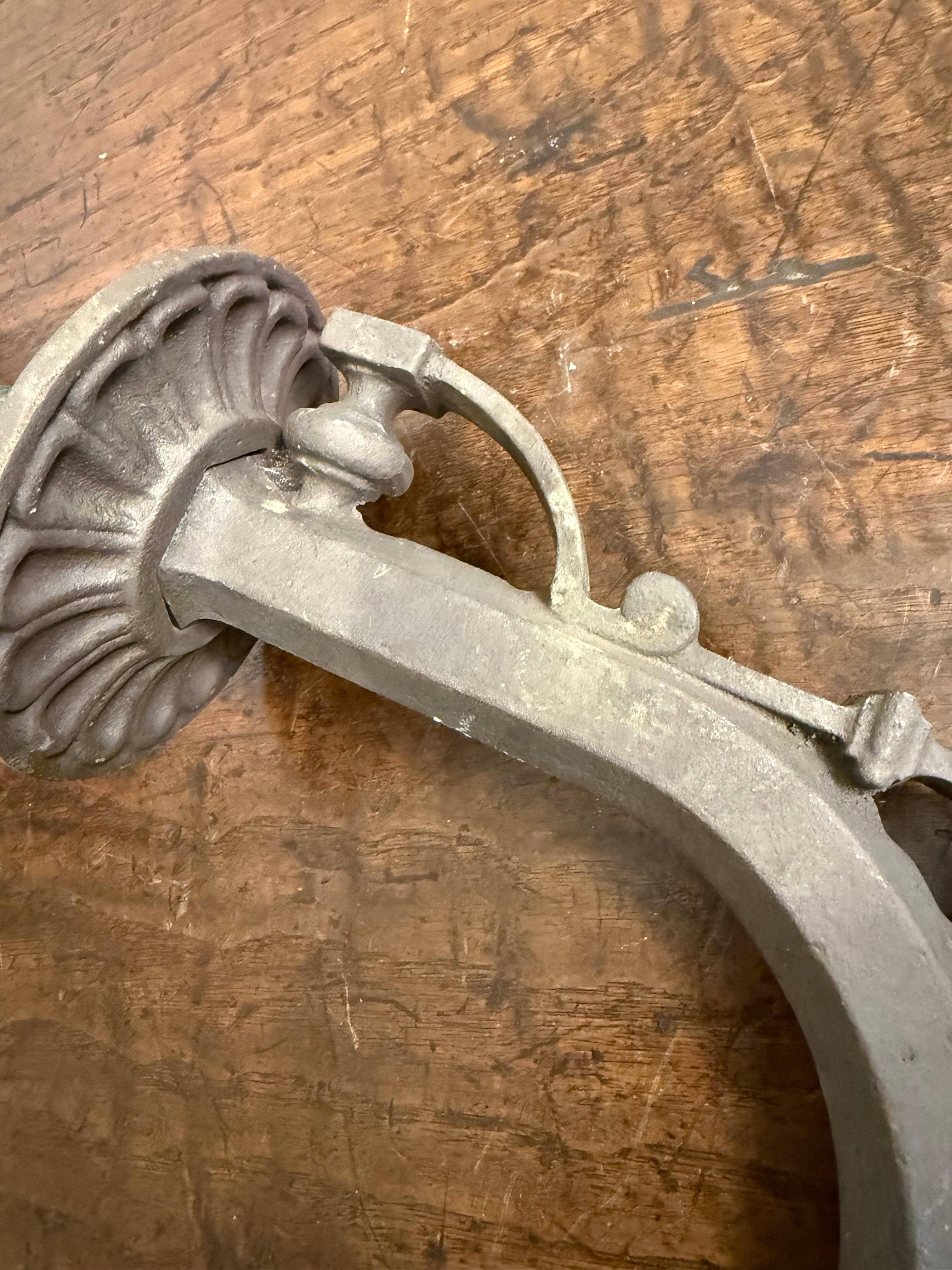 A Cast Bronze FW Spout with Small Florette and Egg and Dart Pattern For Sale 5