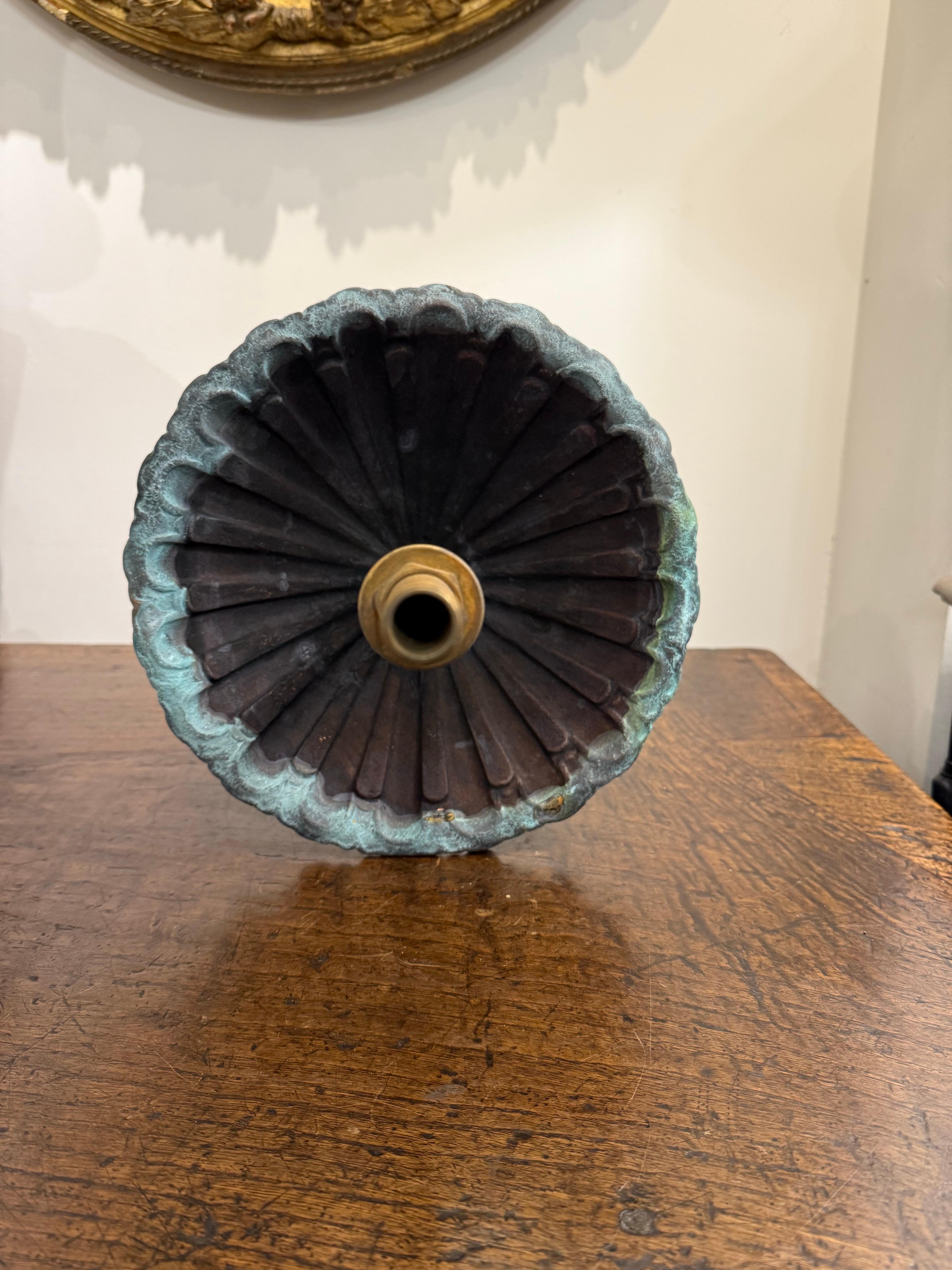 A Large Cast Bronze FW Spout with Large Florette and Scolop Pattern 

Dimension: Width: 47cm (Widest Point) Height: 28cm Depth: 28cm (Widest Point)