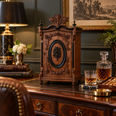 A Large and Rare French Napoleon lll Tobacco / Cigar Humidor, 19th Century