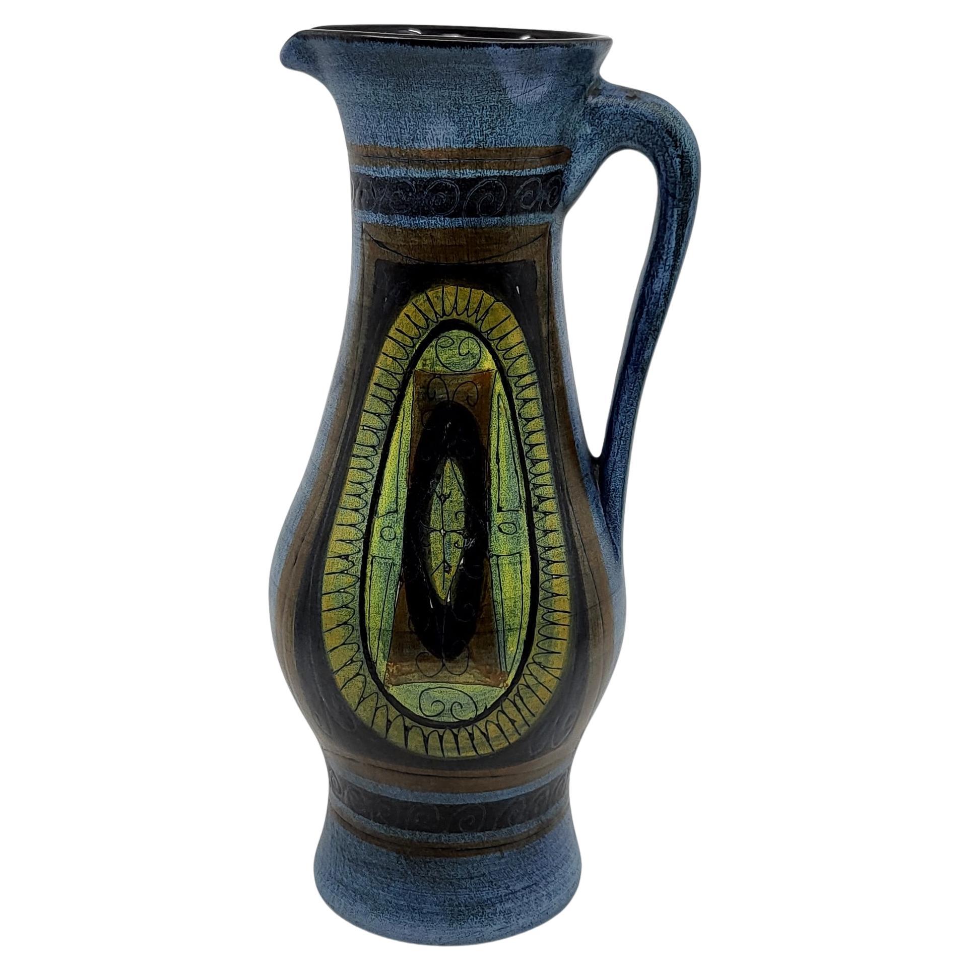 Vase Jean De Lespinasse céramique Bleu France Côte-d
Azur 1950 Vintage