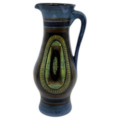 Vase Jean De Lespinasse céramique Bleu France Côte-d
Azur 1950 Vintage