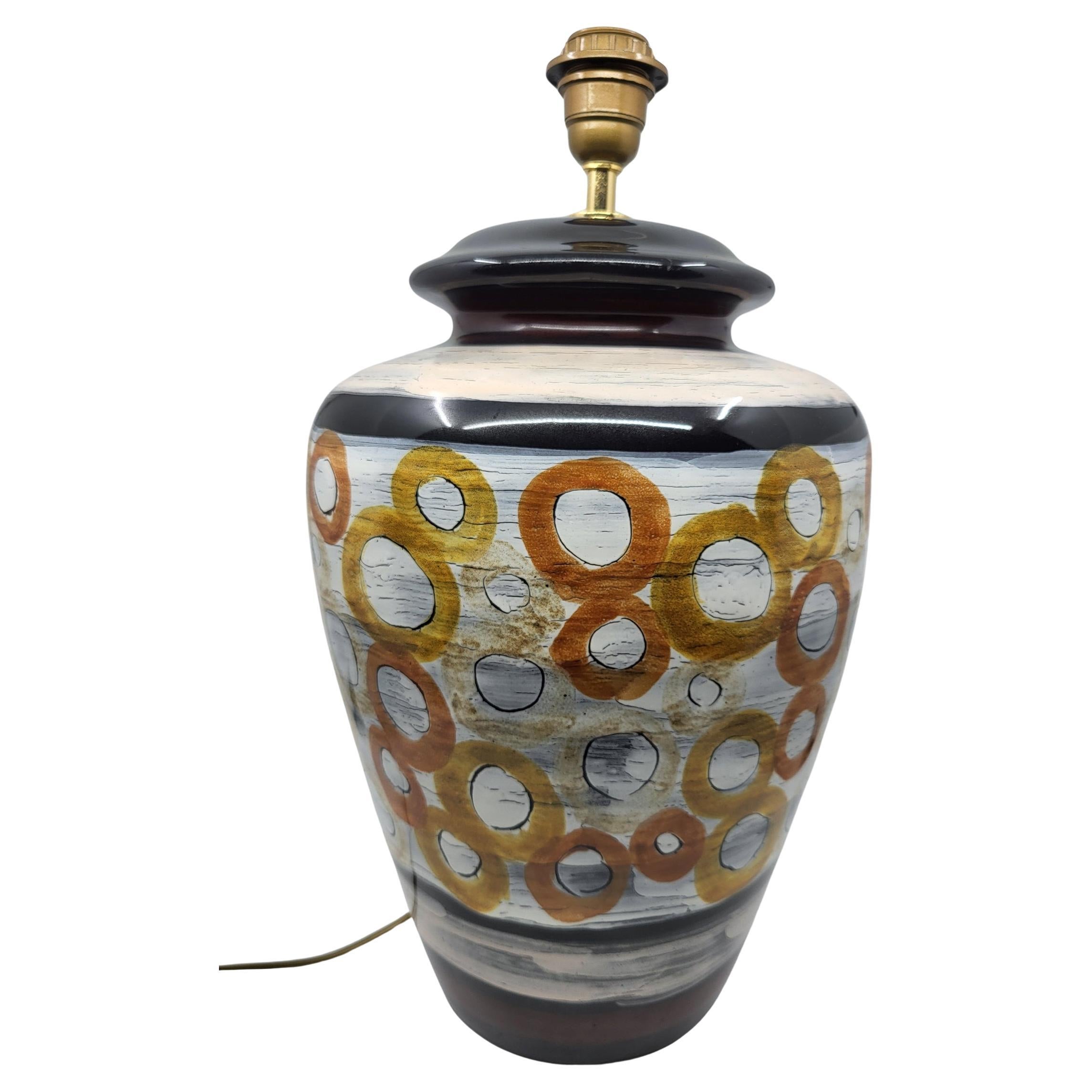 Lampe Hubert Olivier en céramique Francaise circa 1990
