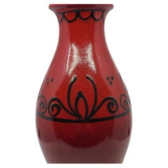 Monumental Red Ceramic Vase by Scheurich Keramik, West Germany, 1960s
