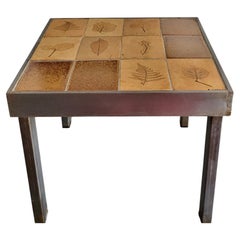 Roger Capron Herbier Coffee Table with Ceramic Tiles, Circa 1970