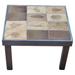 Roger Capron Herbier Coffee Table with Ceramic Tiles, Circa 1970
