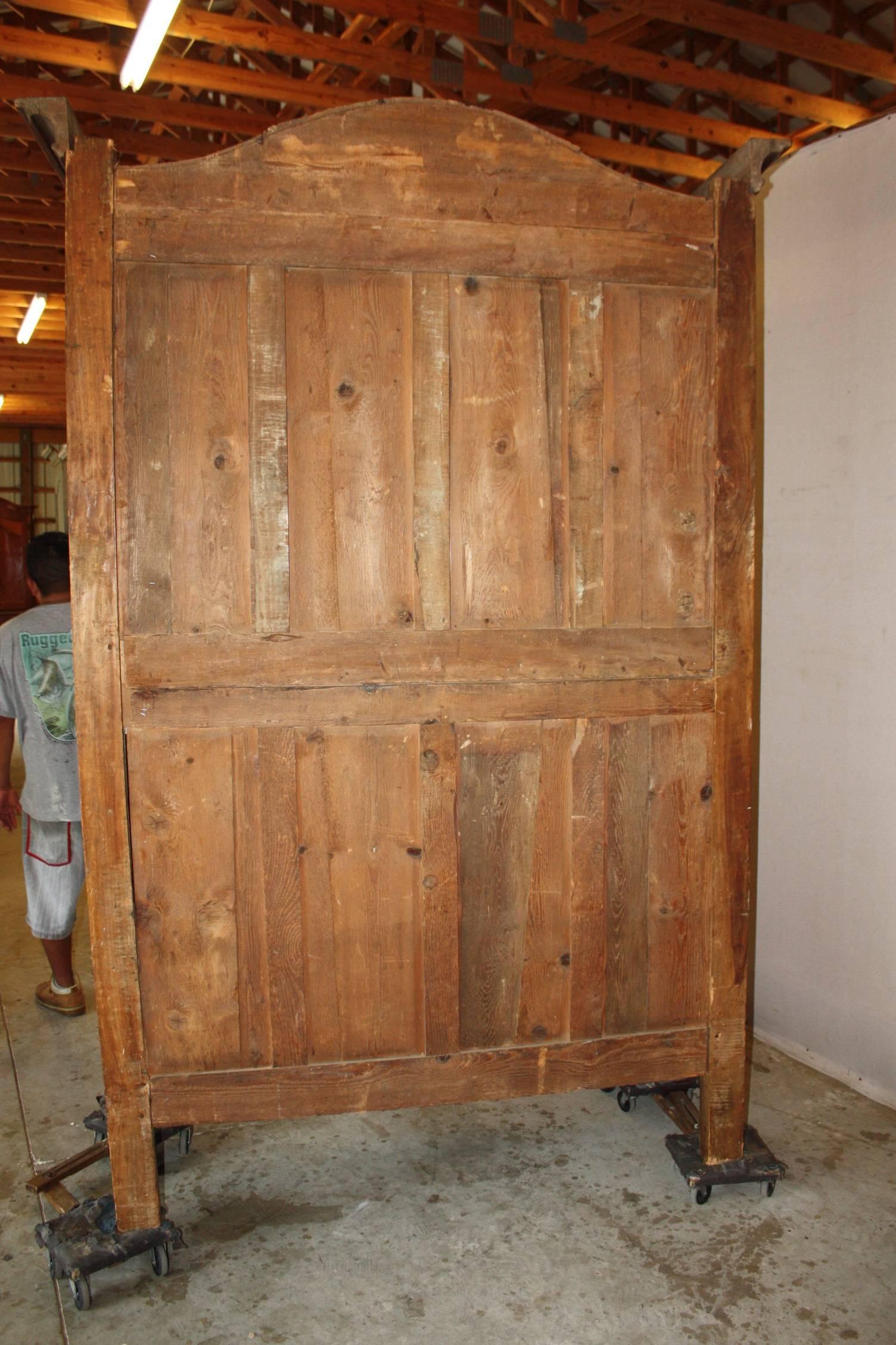 French Monumental Walnut Armoire 4