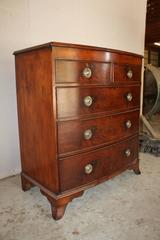 Mahogany Bow Fronted Chest of Drawers