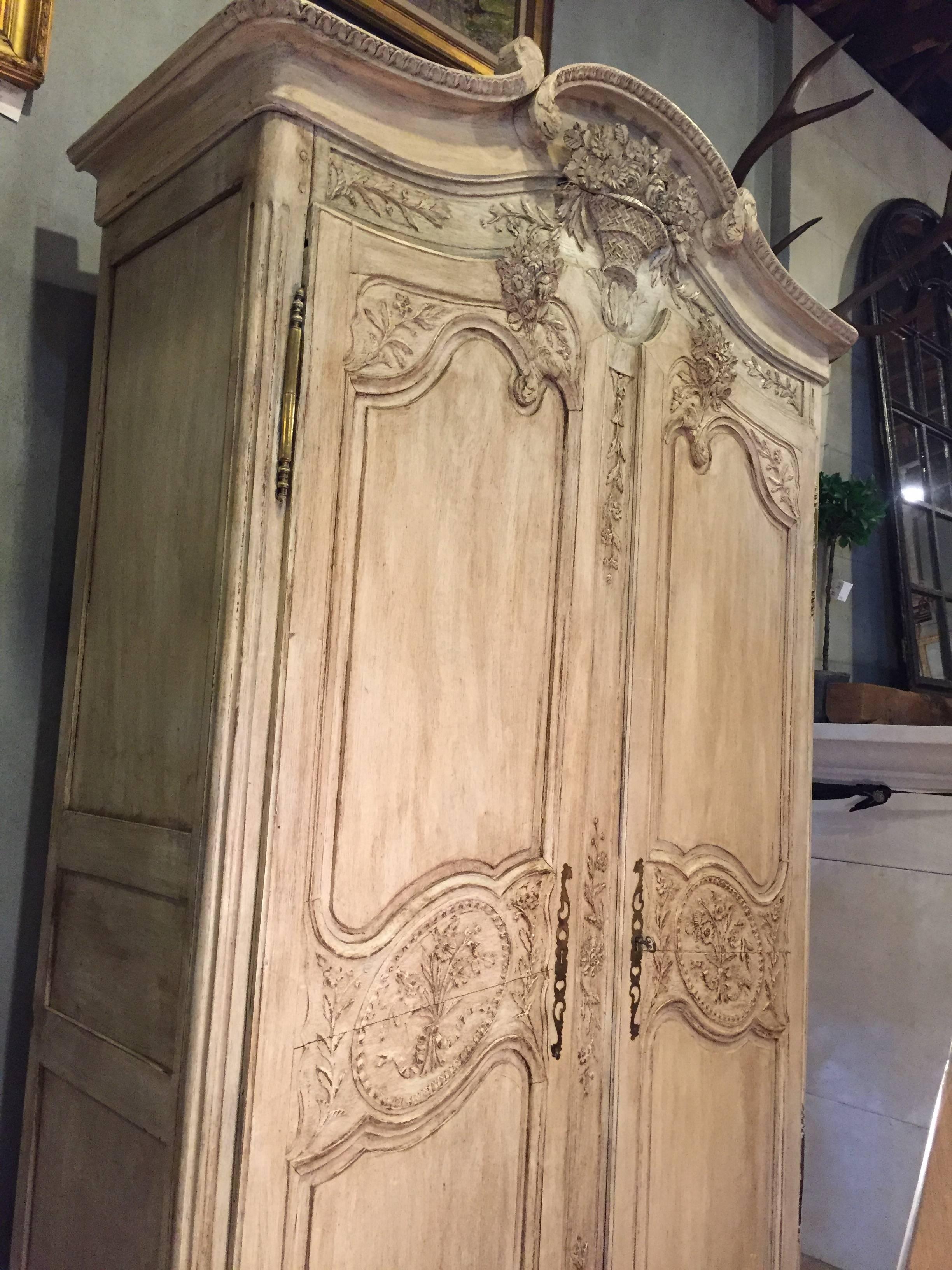 19th Century French Painted Armoire 4