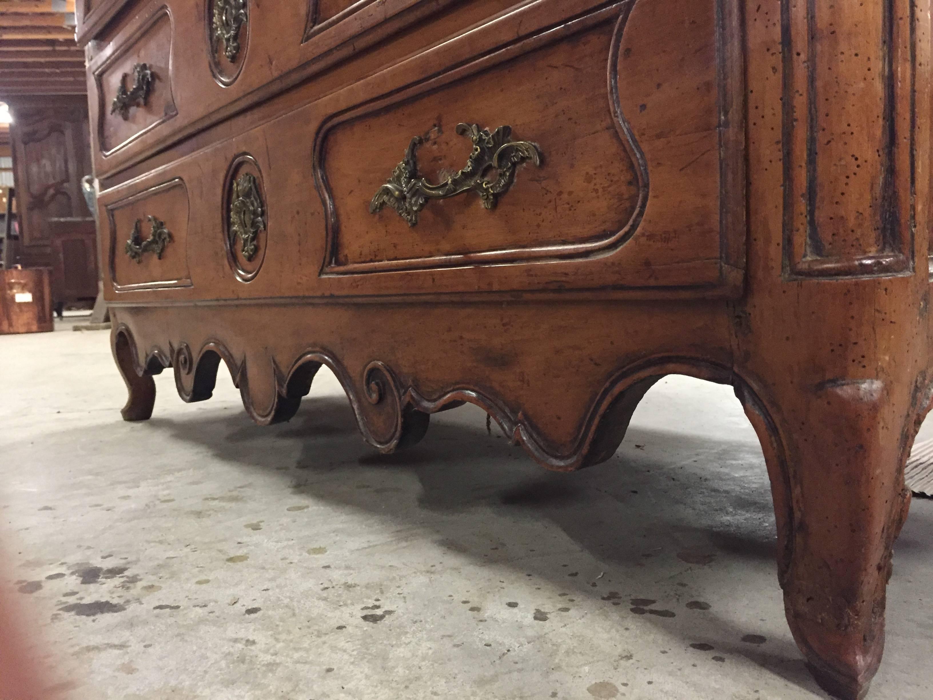 French Cherrywood Commode, circa 1880 1
