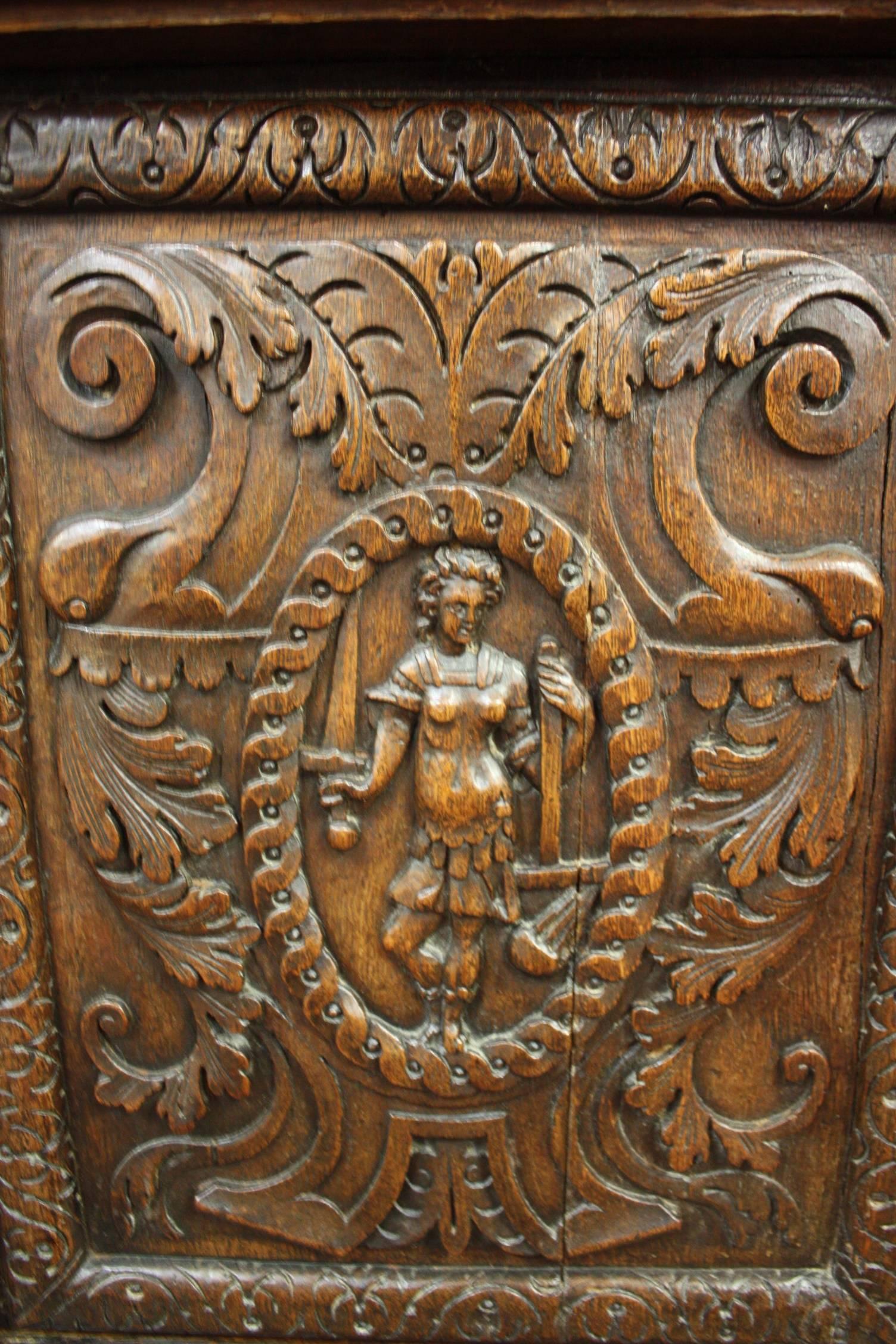 19th Century French Renaissance Carved Chest 1