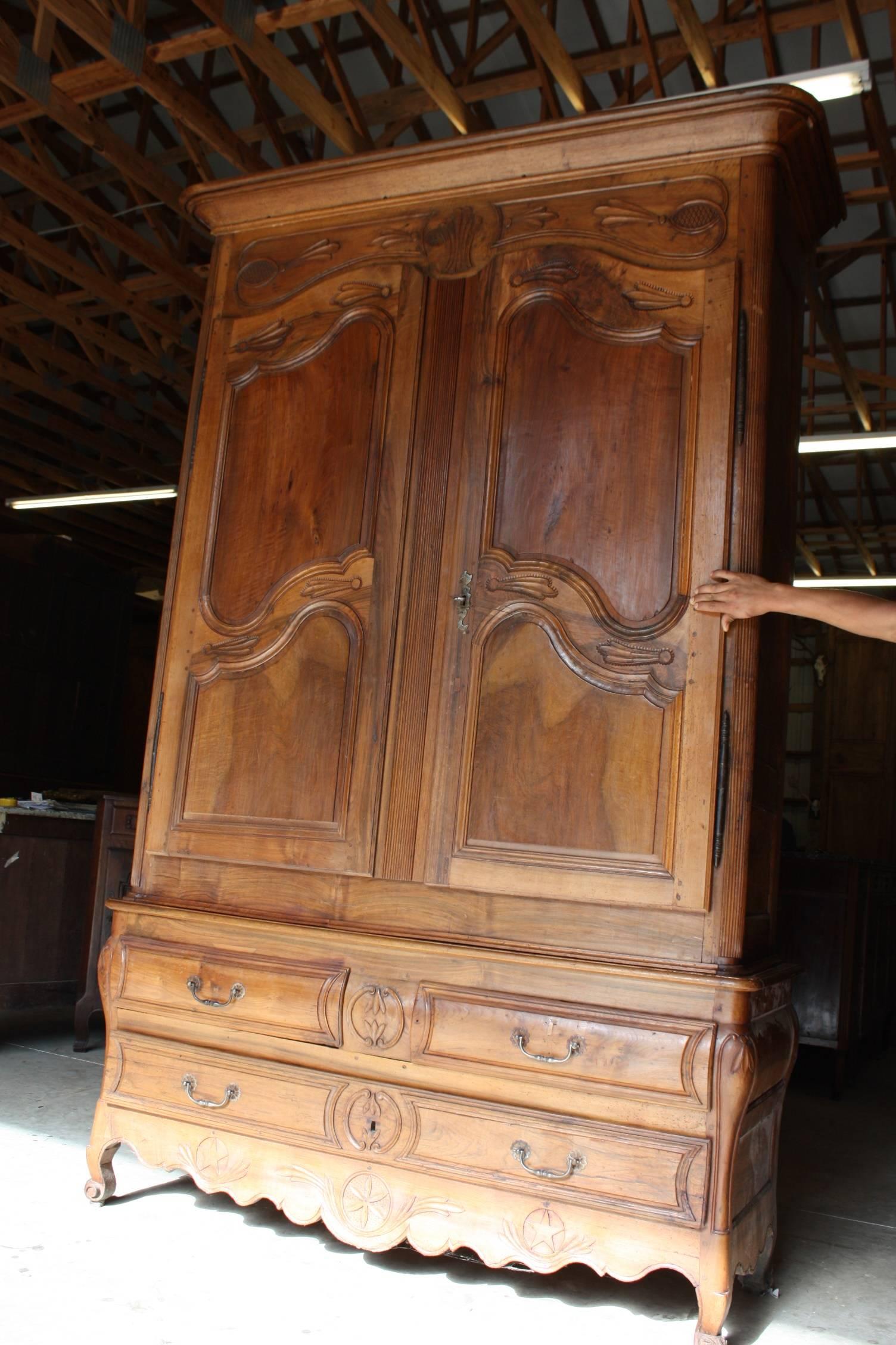 A wonderful statement piece for a master bedroom or a TV center for a den!