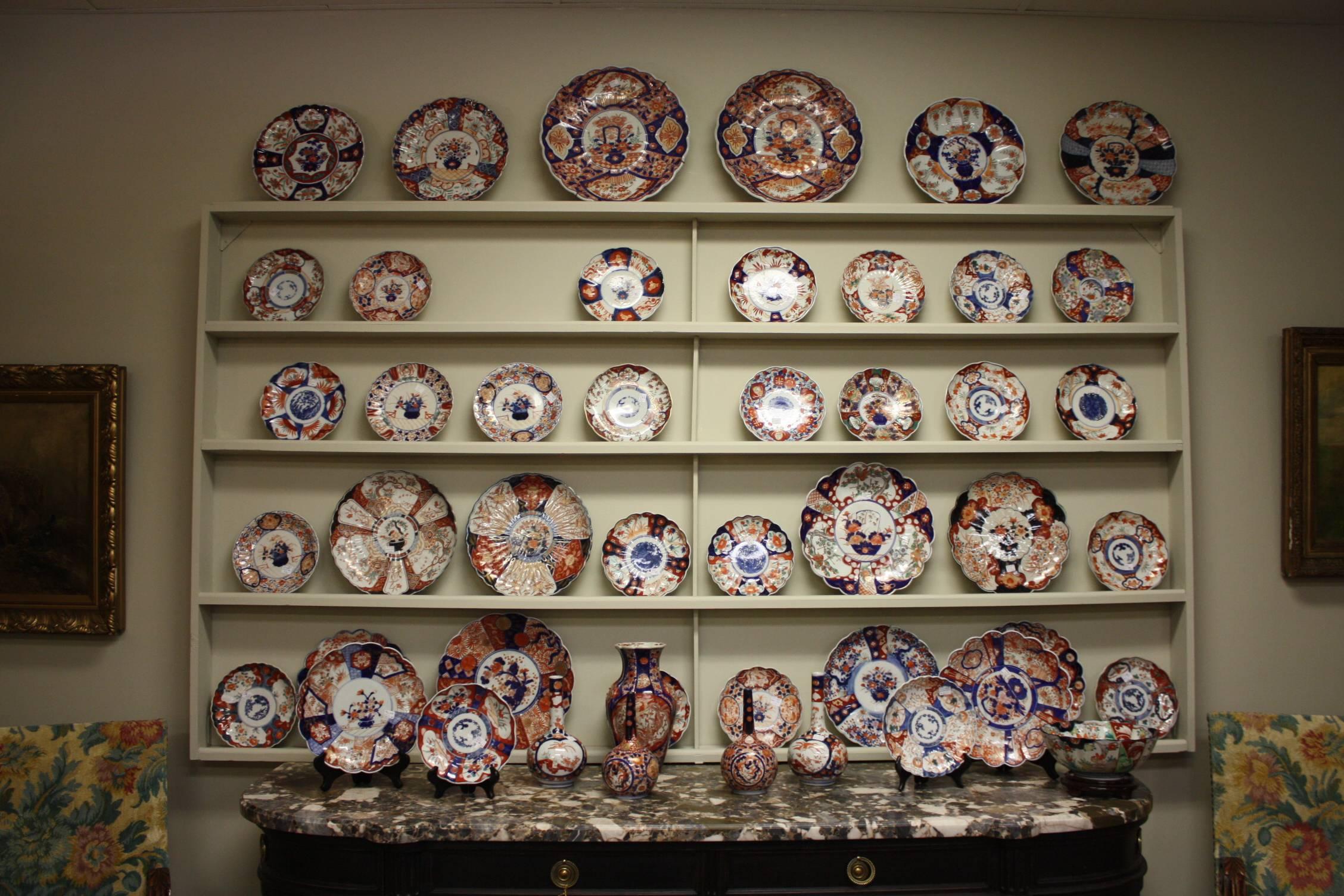 Collection of Antique Japanese Imari Plates 1