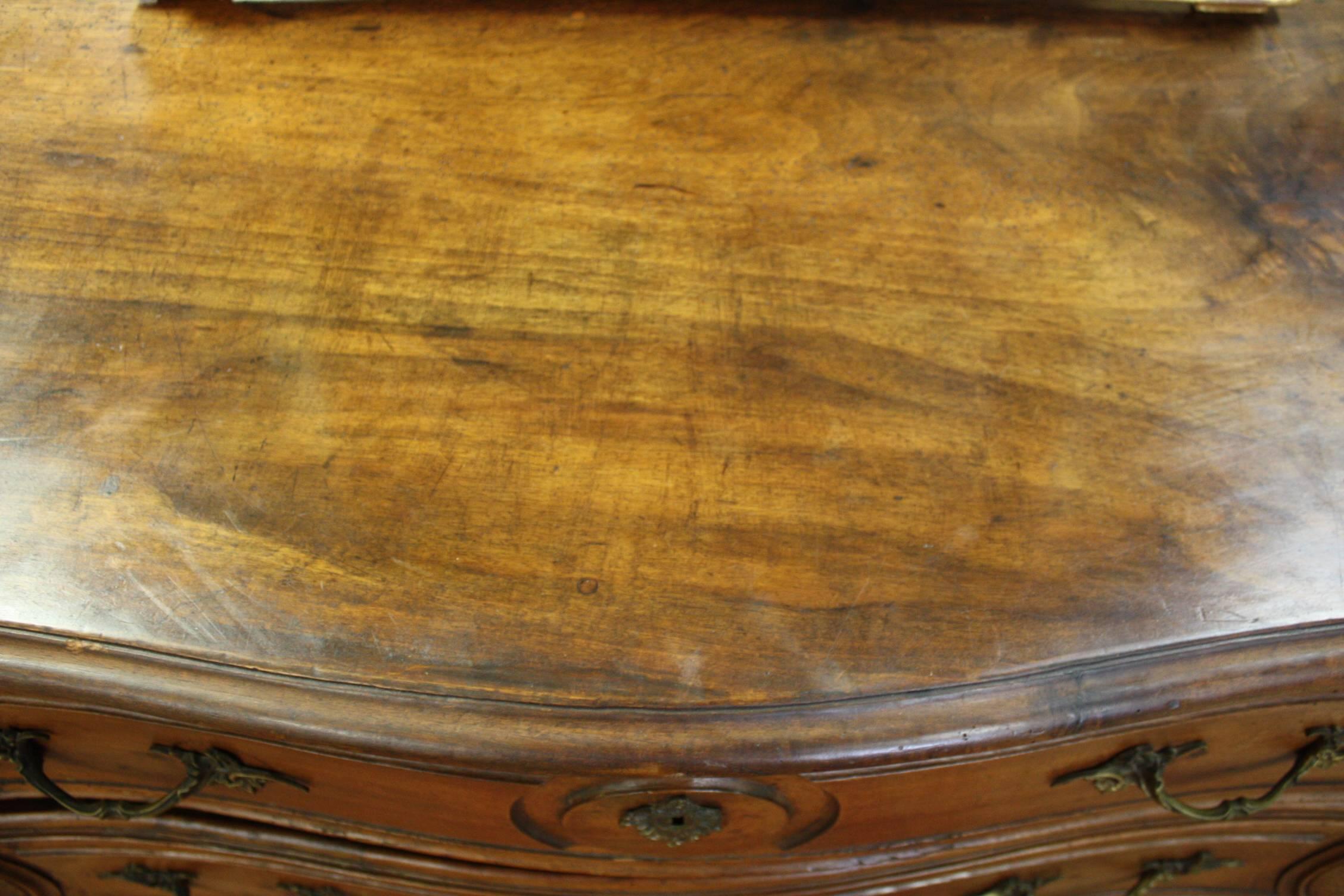 French Louis XV Period Walnut Commode 4