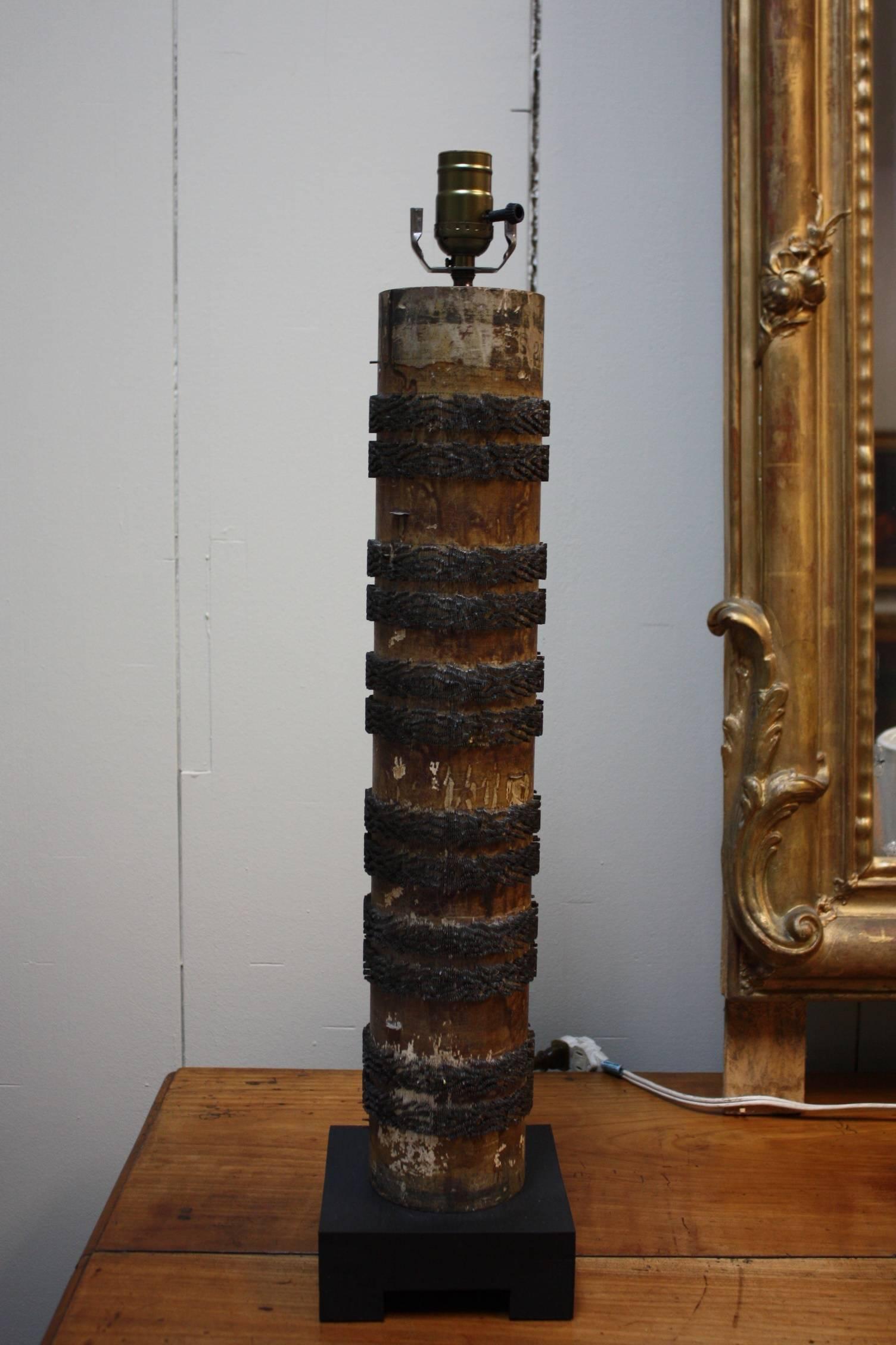 19th Century Wallpaper Roller Lamp For Sale