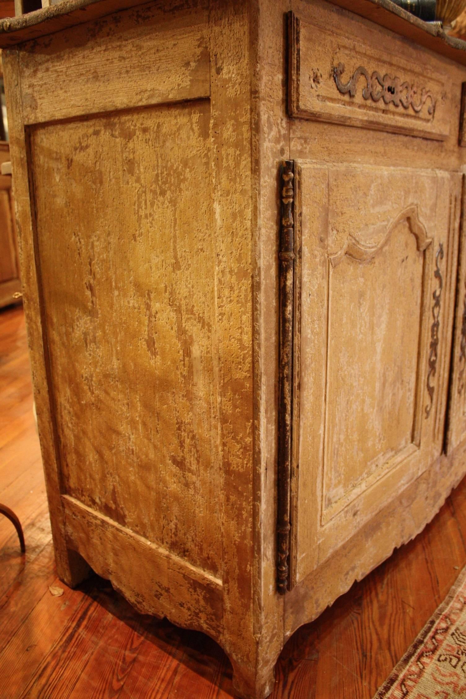 Early 19th Century ProvençAl Painted Wood Buffet 1