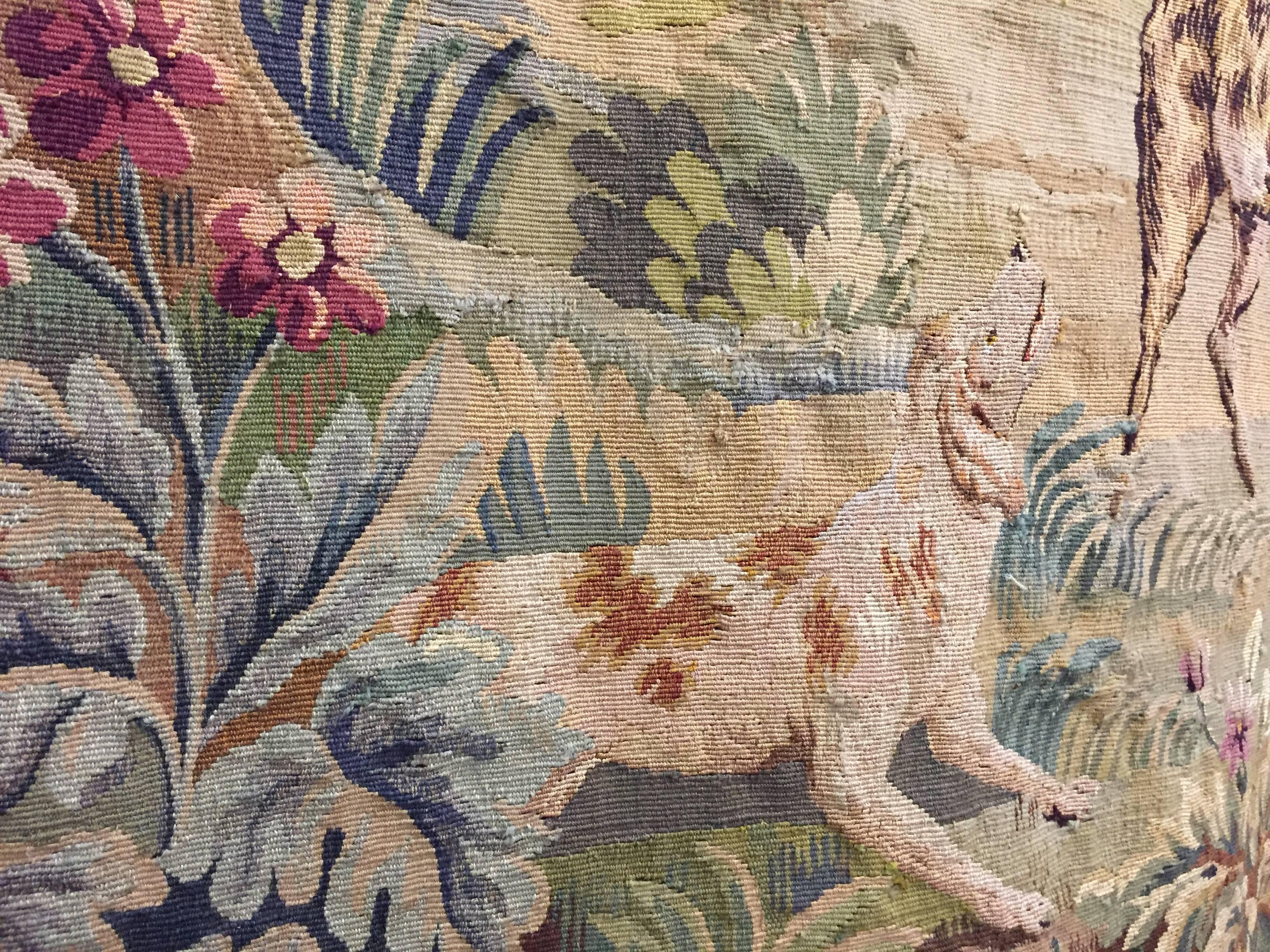 19th Century Beautiful Antique Aubusson Tapestry