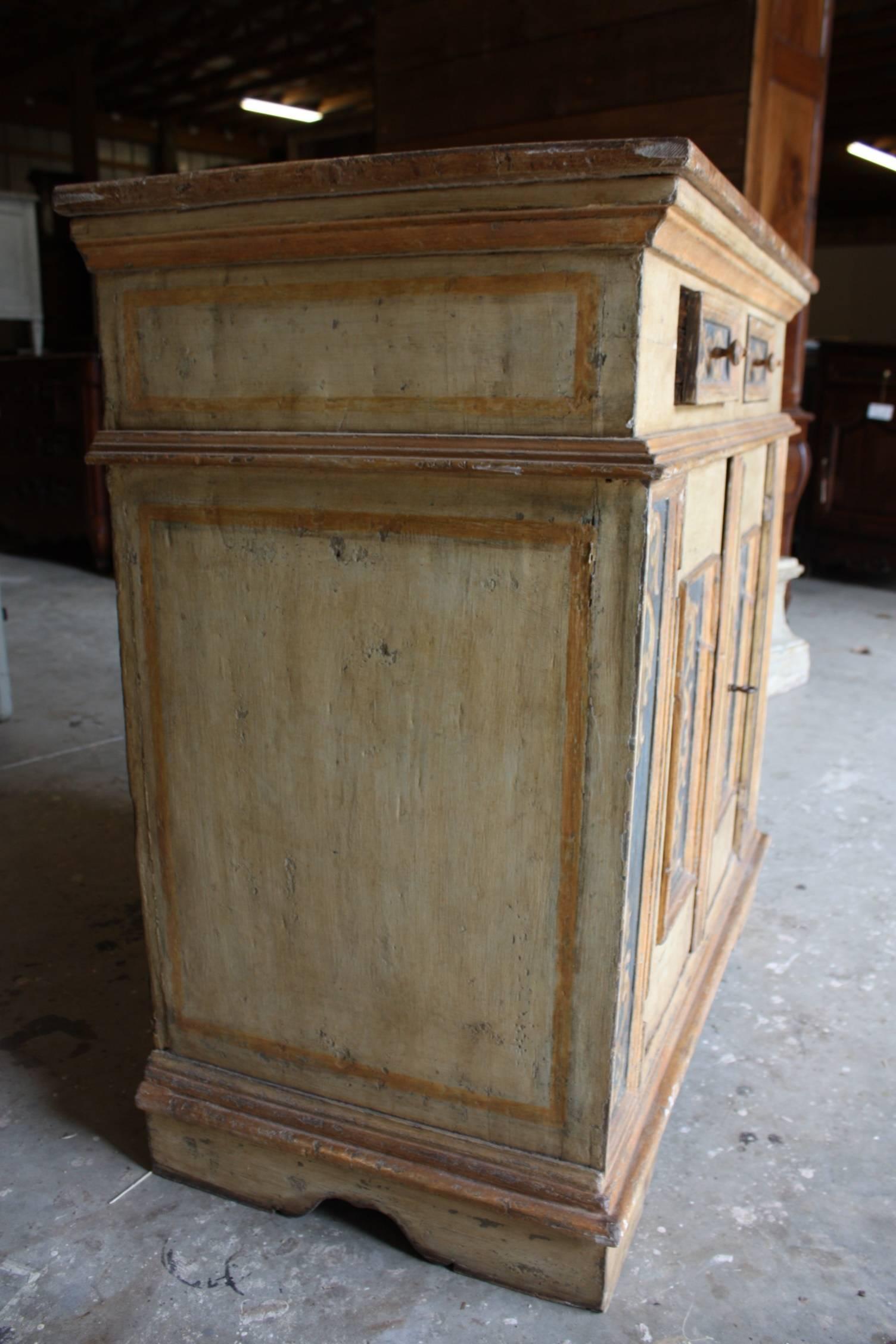 19th Century Italian Painted Buffet In Good Condition In Fairhope, AL