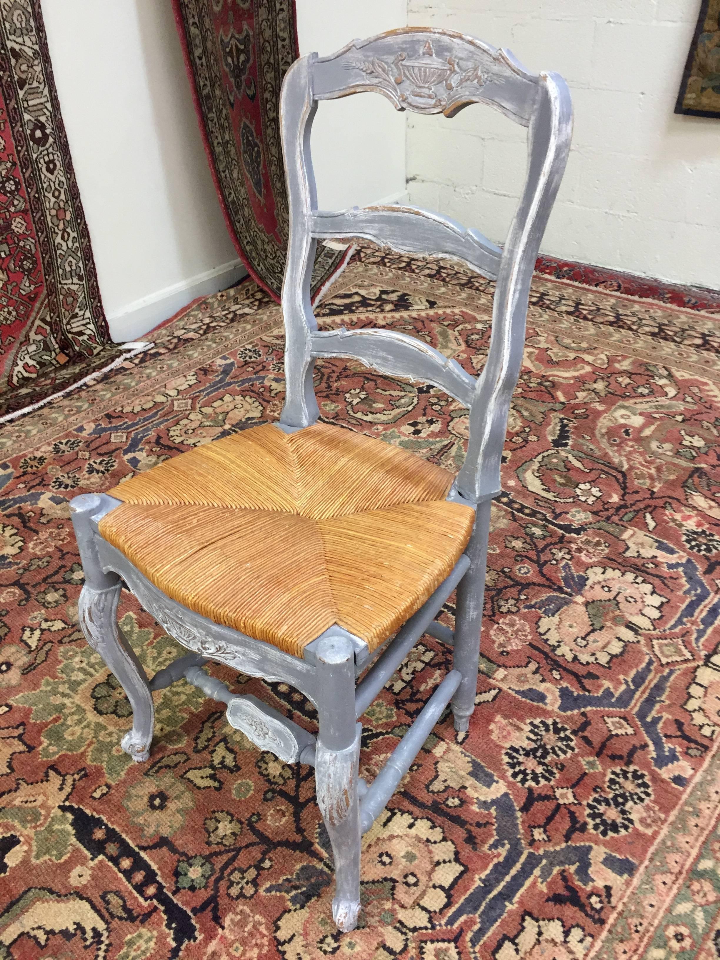 20th Century Set of Six Painted French Provençal Chairs