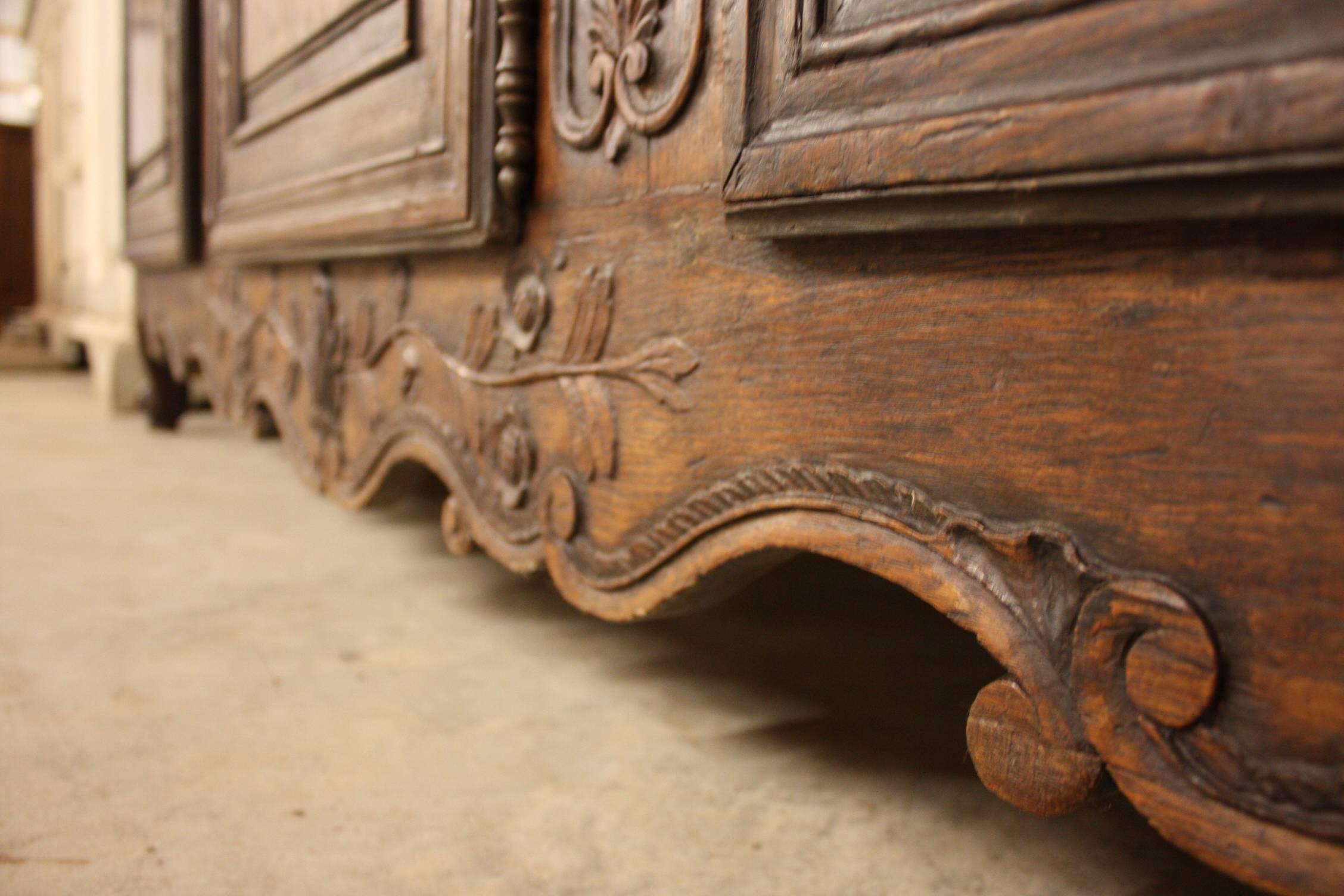 19th Century Country French Buffet or Sideboard In Good Condition In Fairhope, AL