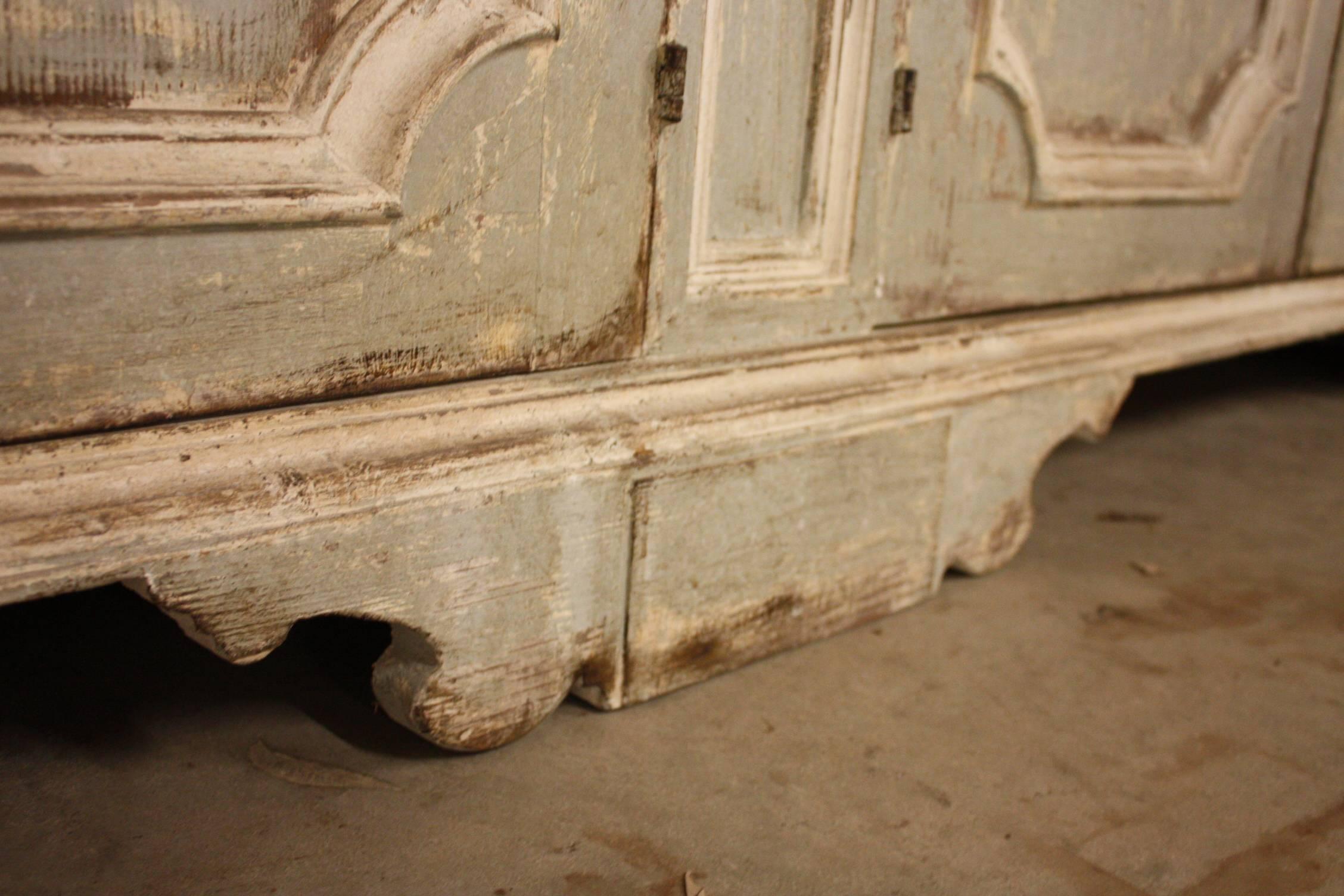 Impressive Painted Italian Buffet, Credenza or Sideboard 1