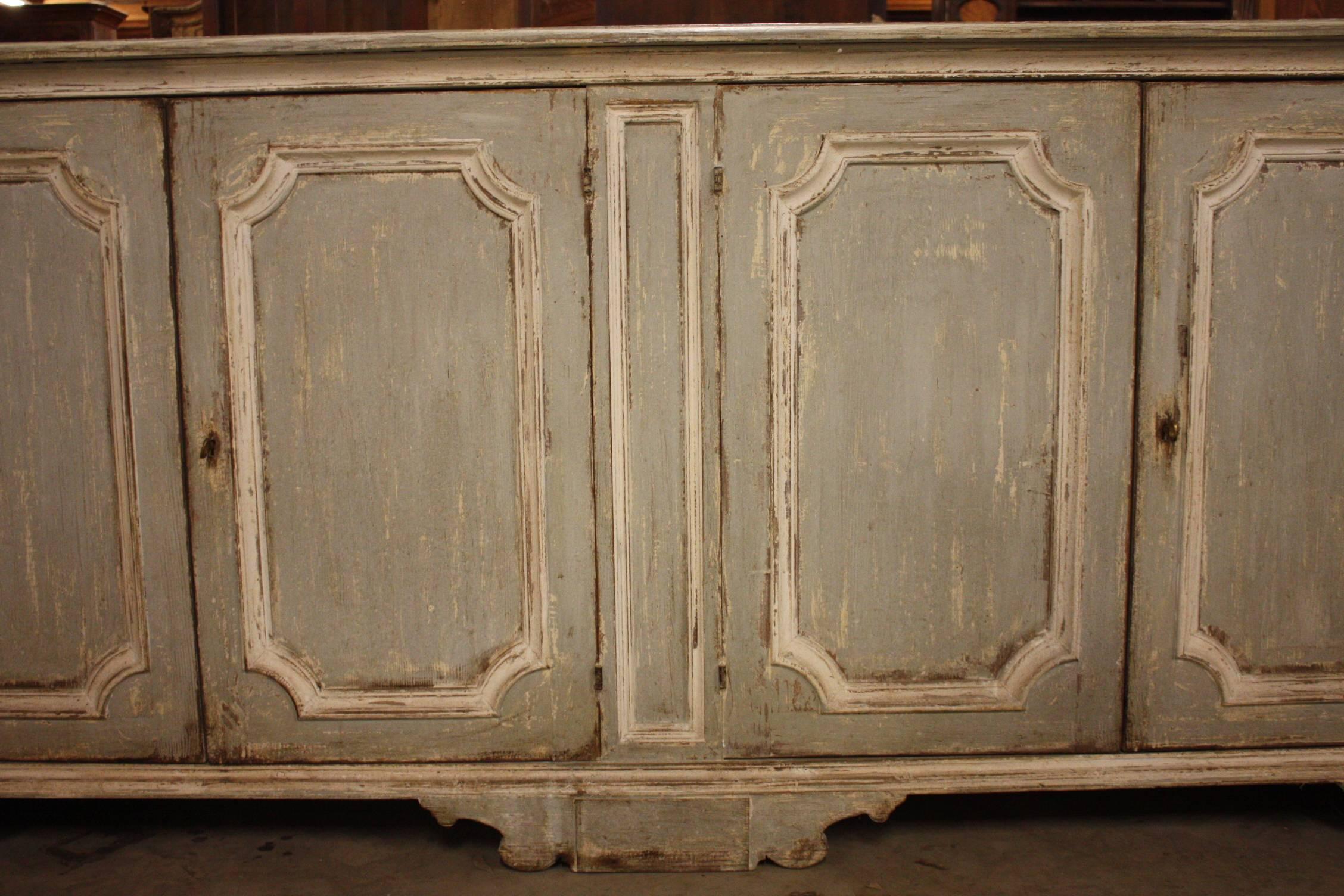 Impressive Painted Italian Buffet, Credenza or Sideboard 3