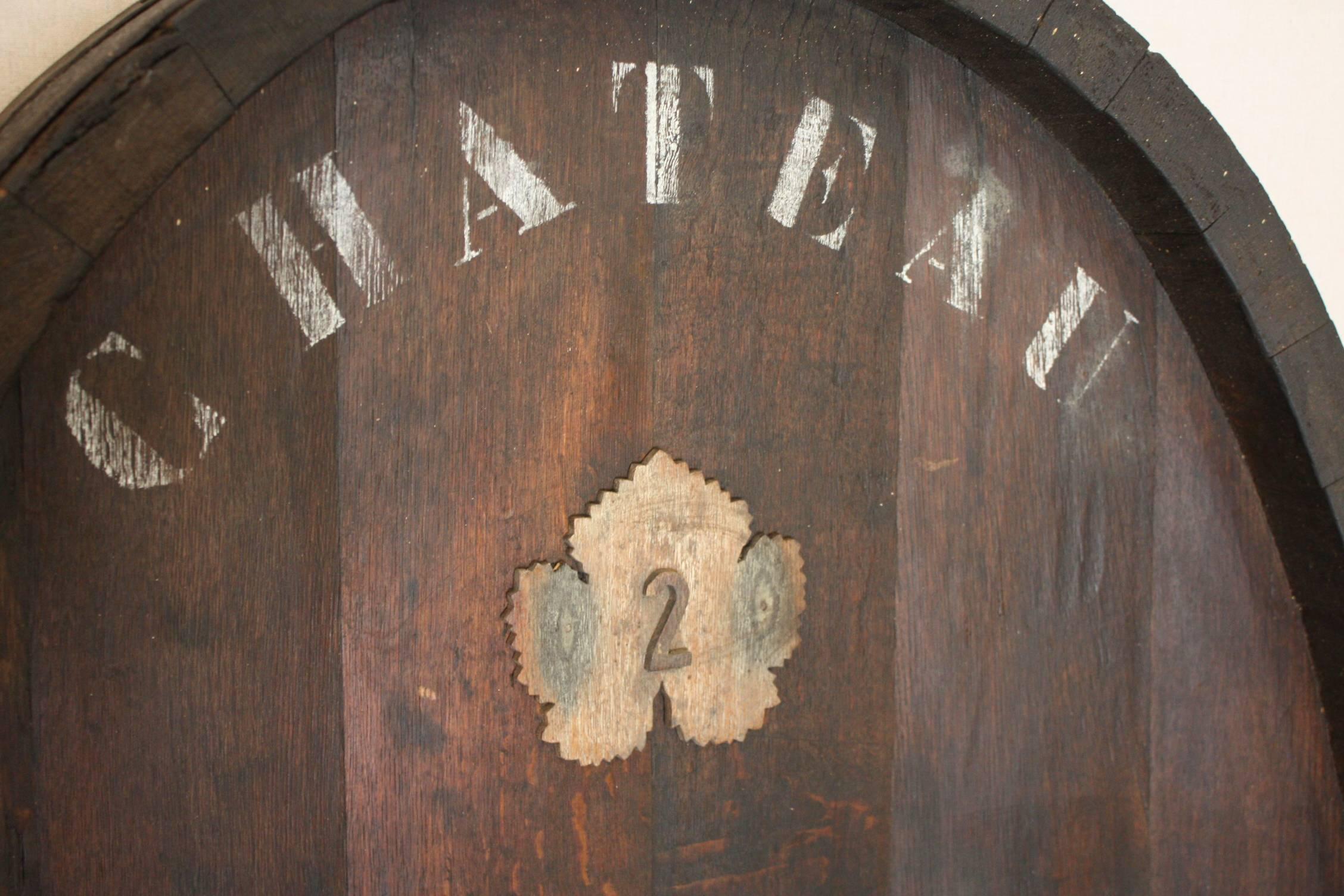 Large Wine Barrel Door from Chateau Montrose Vineyard in France 3