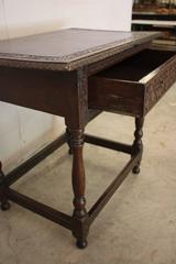 Antique Georgian Hall Table in Carved Oak, circa 1880
