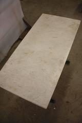 French Bistro Table with Marble Top