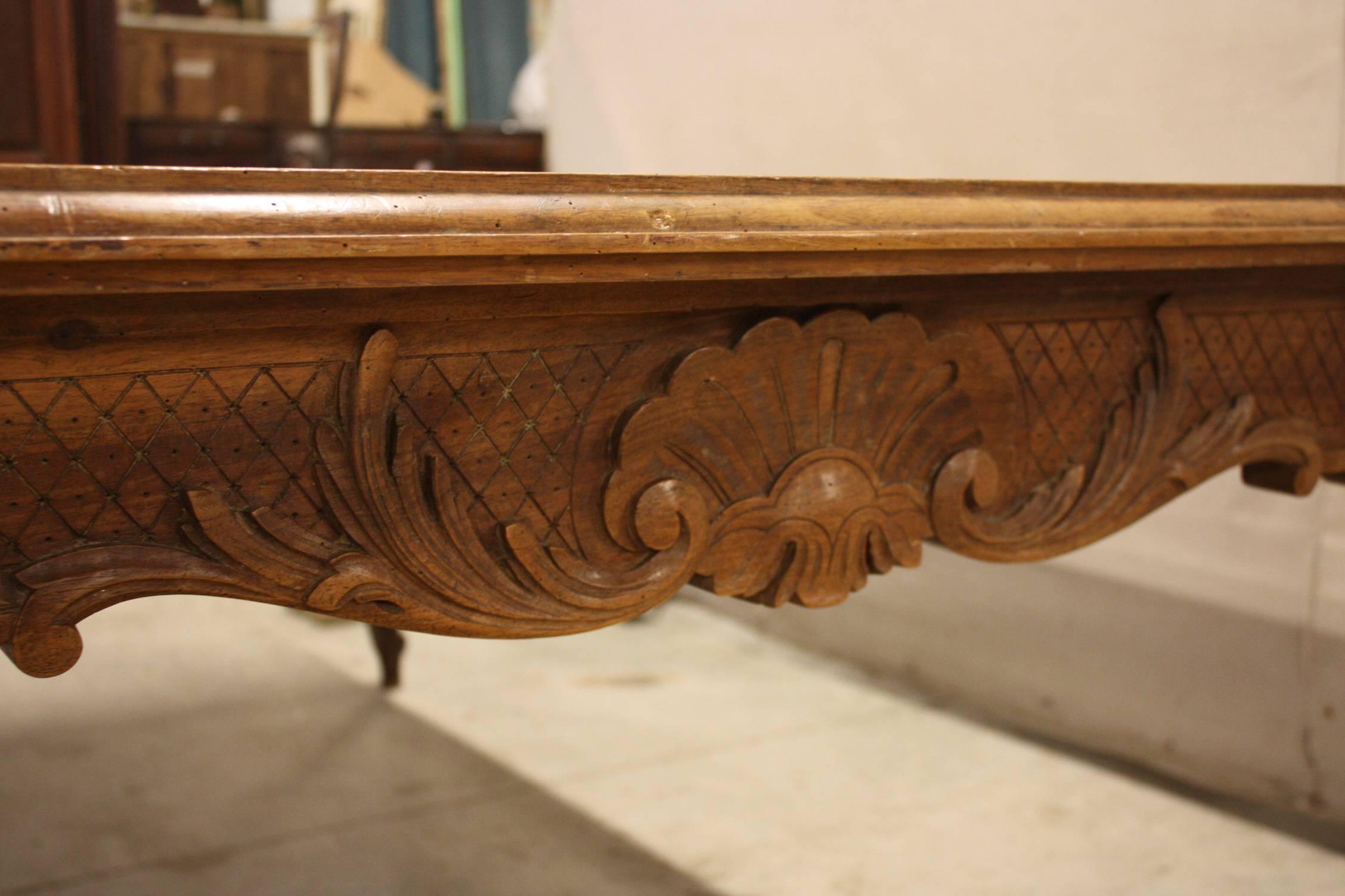 19th Century French Walnut Dining Table 3