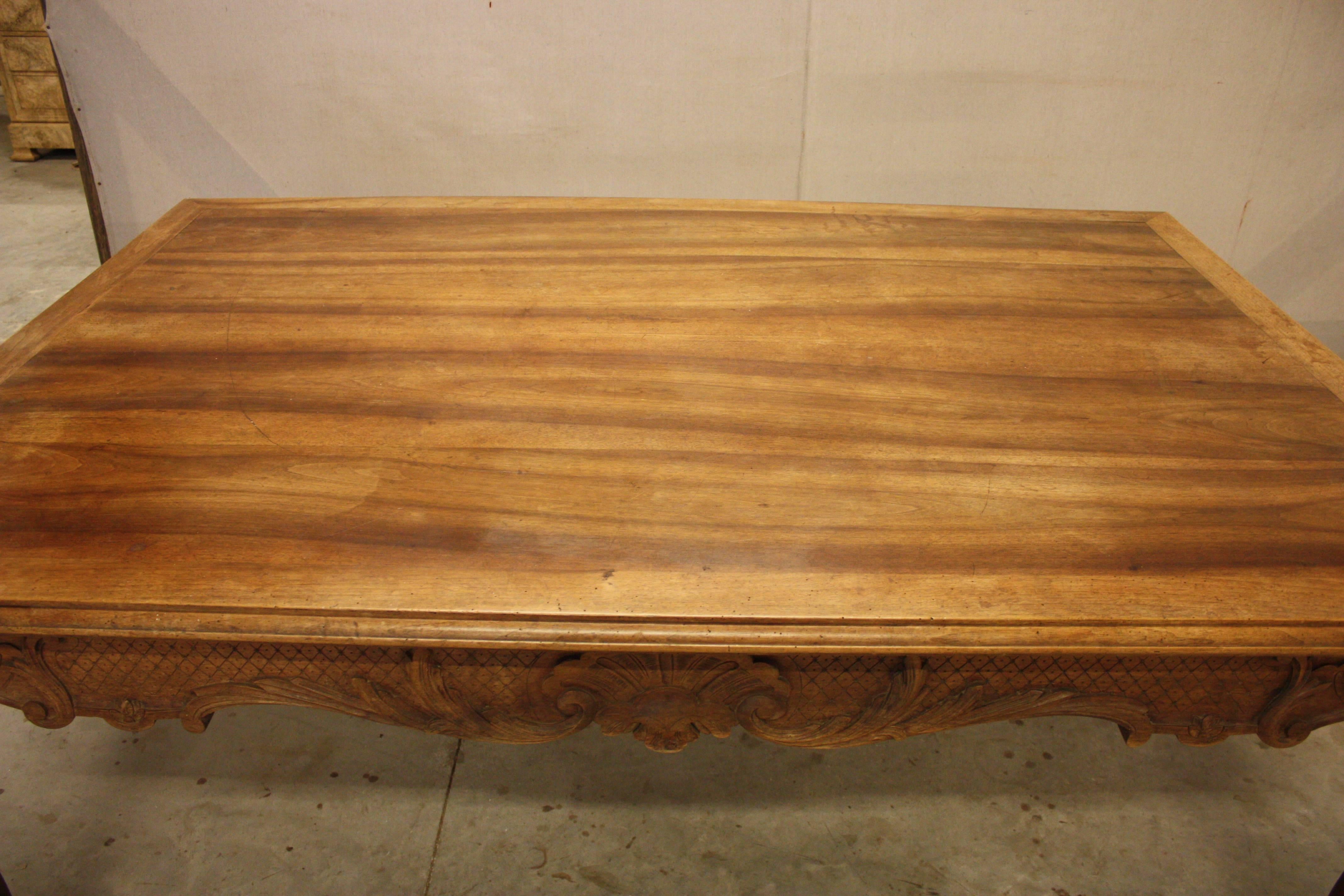 19th Century French Walnut Dining Table 4