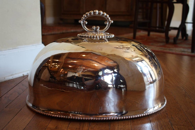 Silver Plated Meat Dome at 1stDibs
