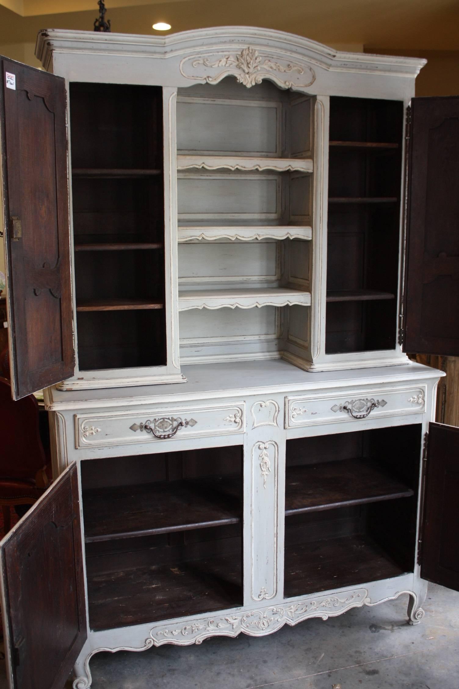 19th Century French Louis XV Buffet Vaisselier or Hutch / Cupboard 4