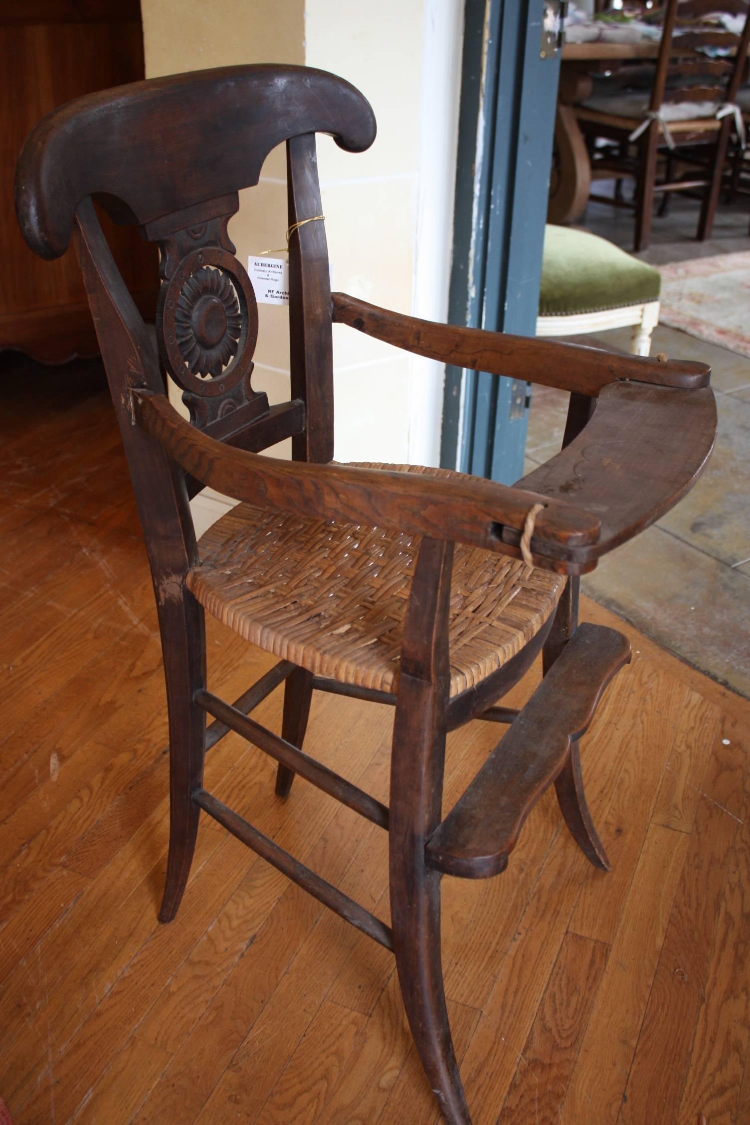 French Antique High Chair / Youth Chair 1