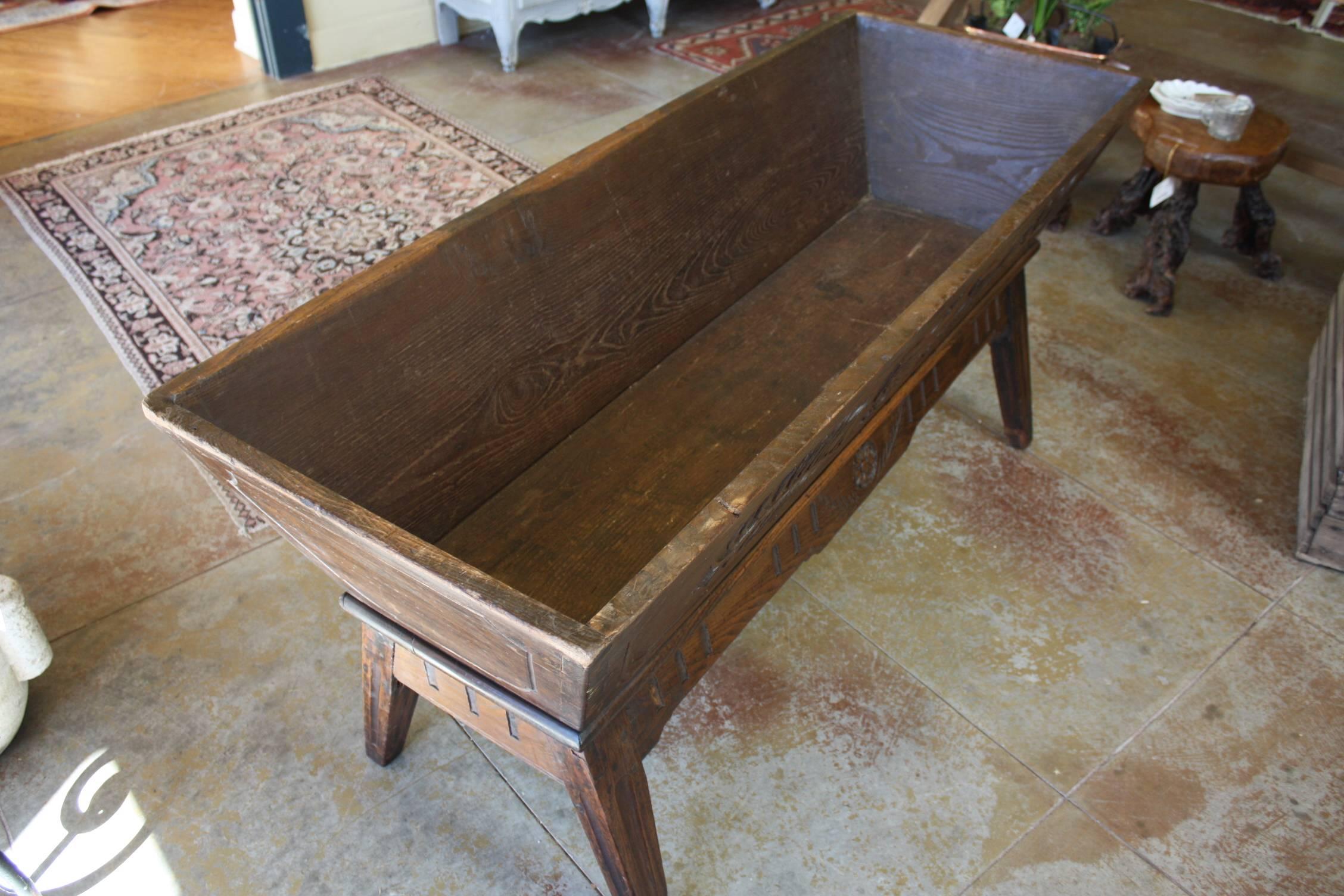 French Country Walnut Petrin, or Dough Bin/ Coffee Table 5