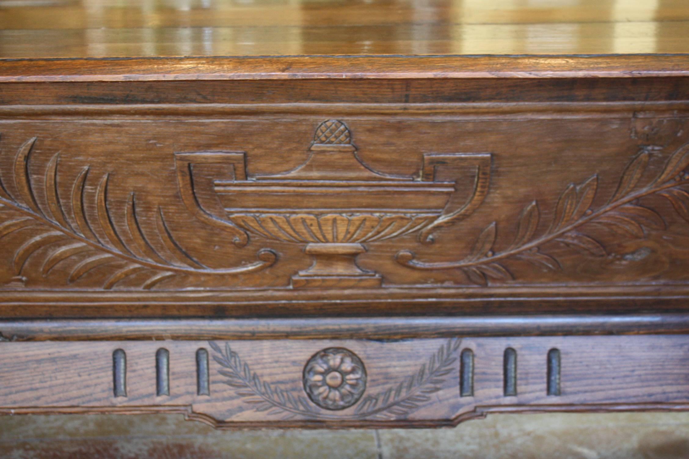French Country Walnut Petrin, or Dough Bin/ Coffee Table 1