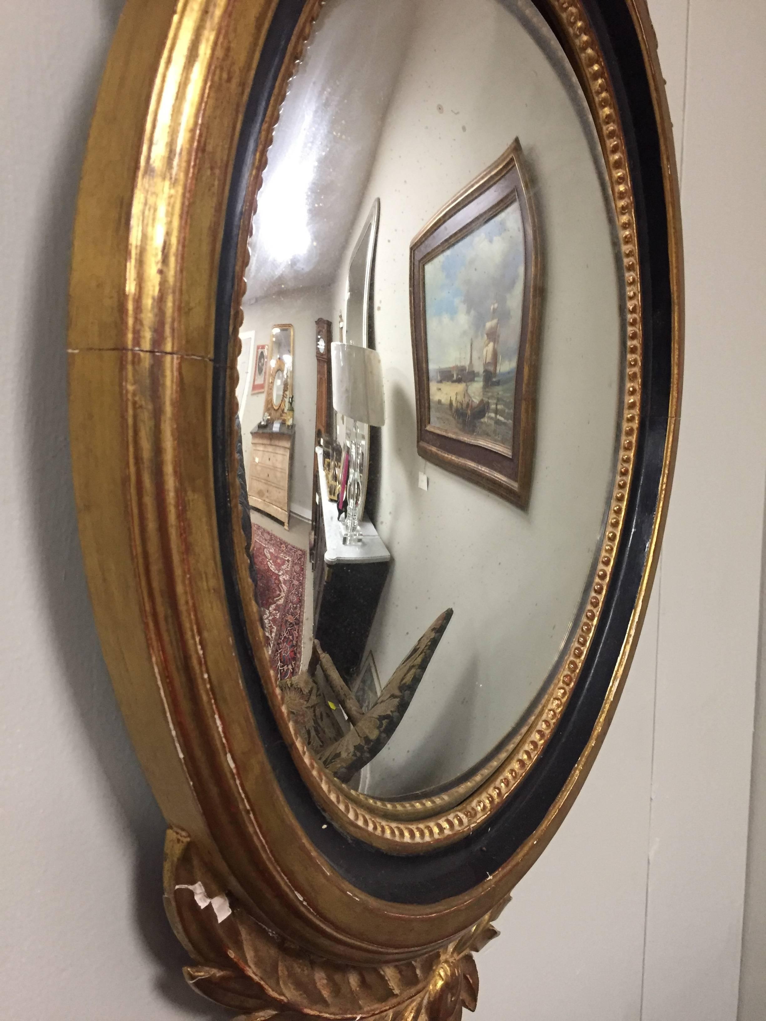 Late 19th Century Regency Bullseye Convex Mirror 2