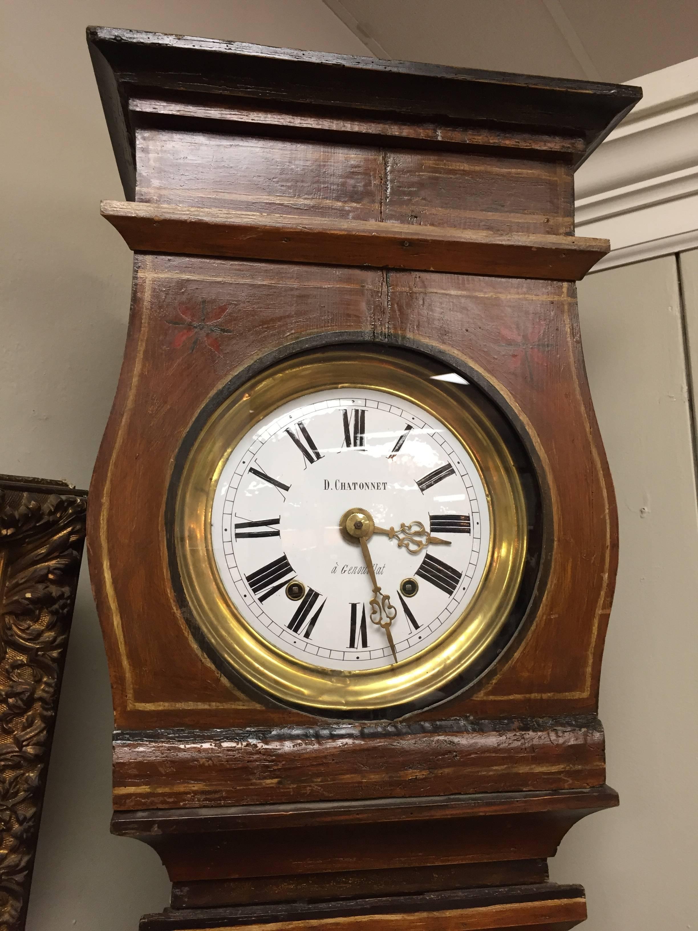 French 19th Century Tall Case Clock 3