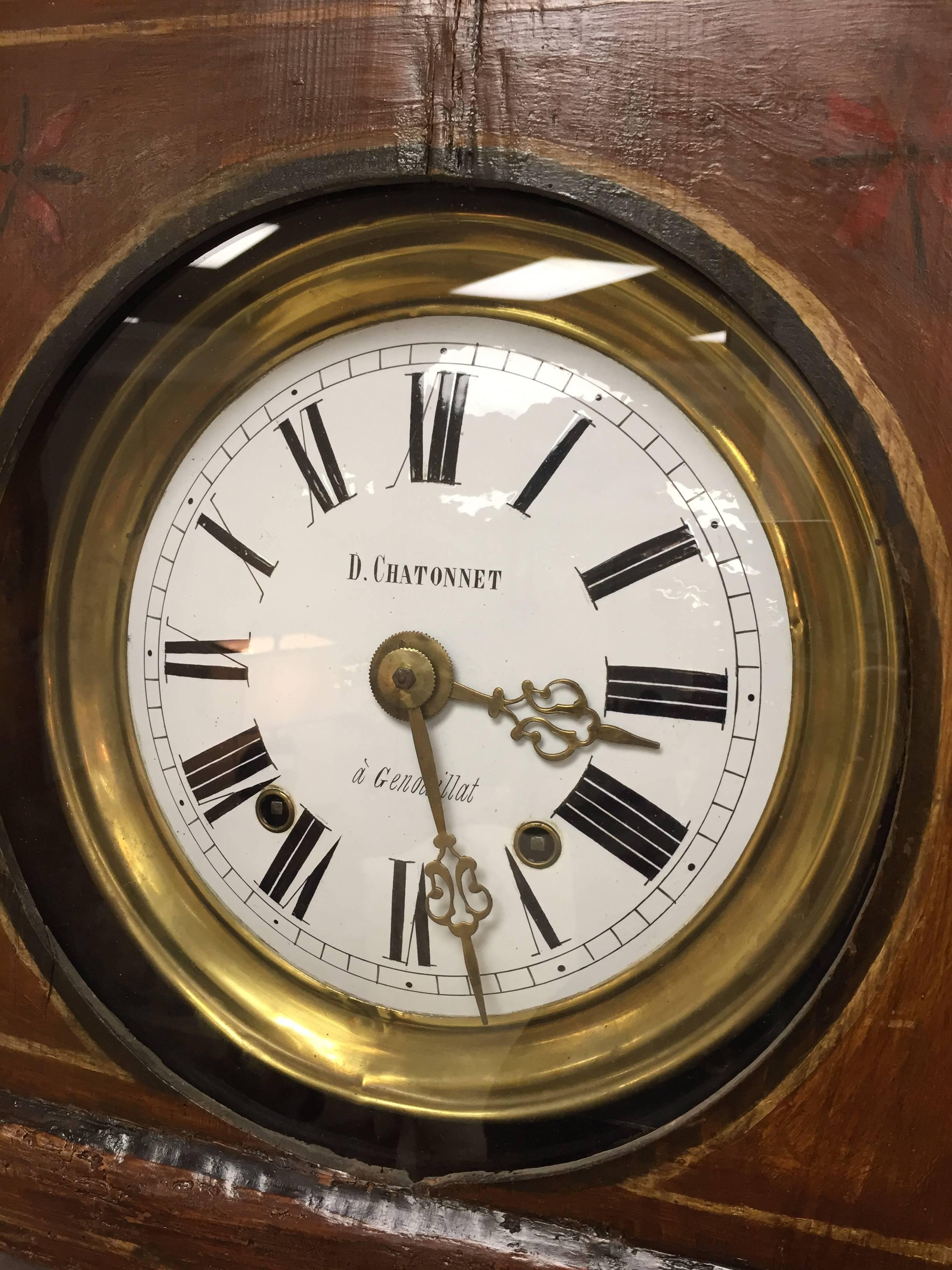 French 19th Century Tall Case Clock 2