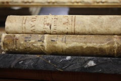 Pair of 18th Century Vellum Books