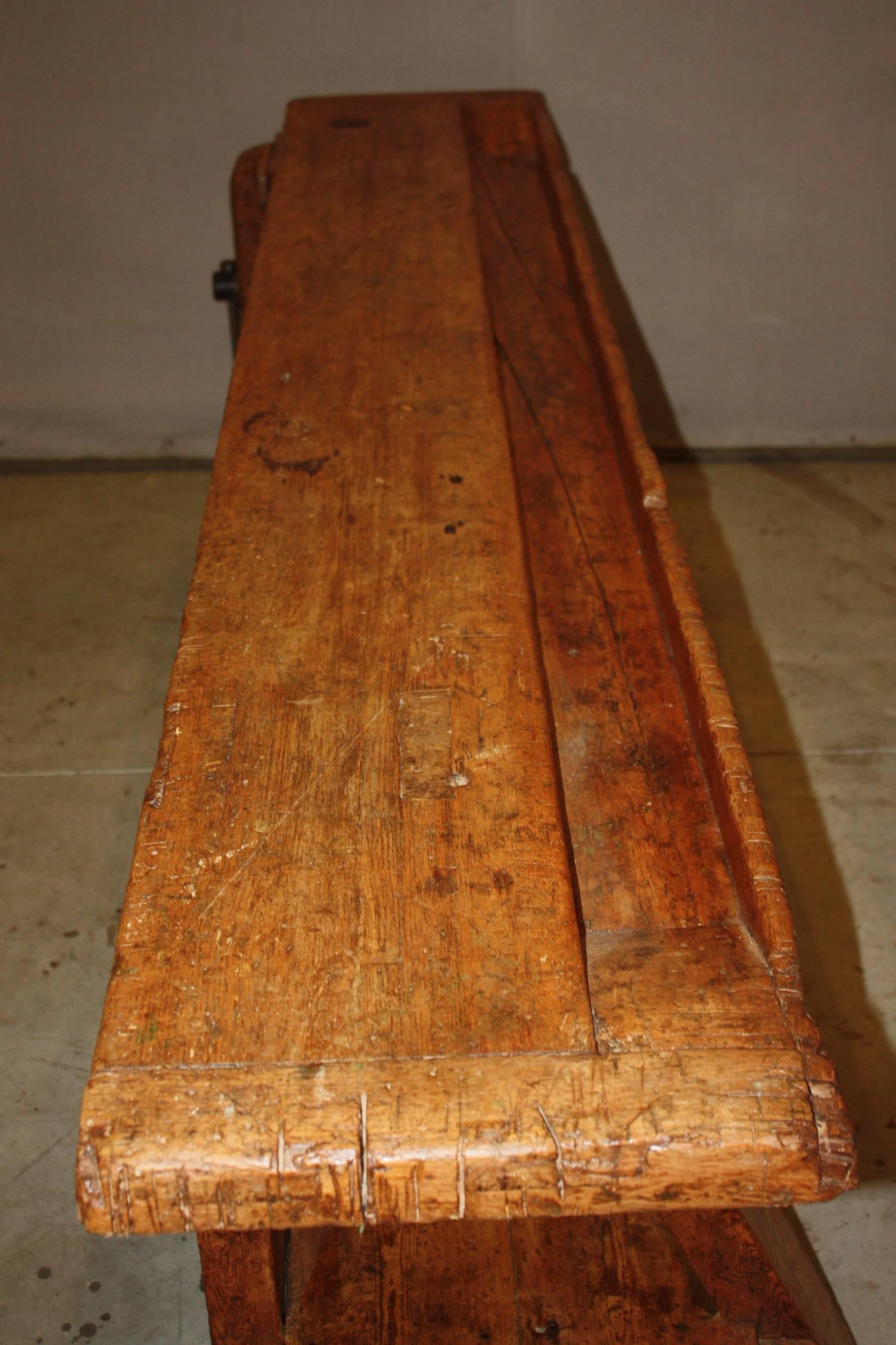 19th Century Italian Carpenter's Bench 1