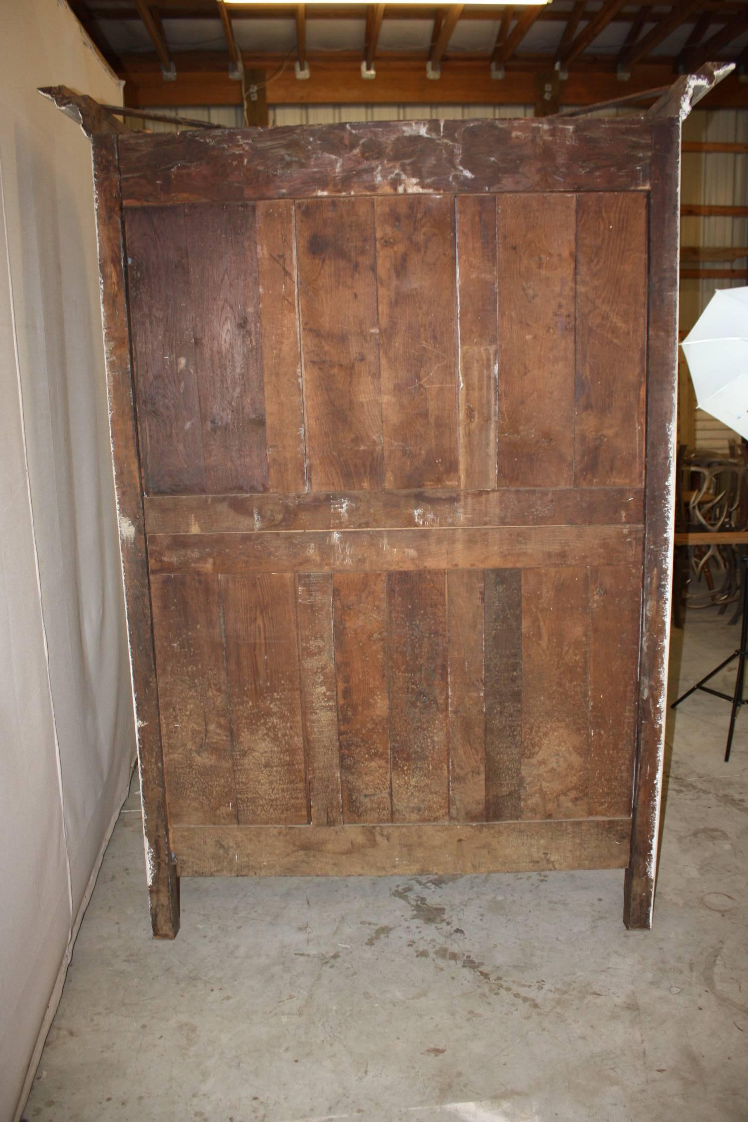 19th Century Louis XV Period Armoire with Chicken Wire Doors 2