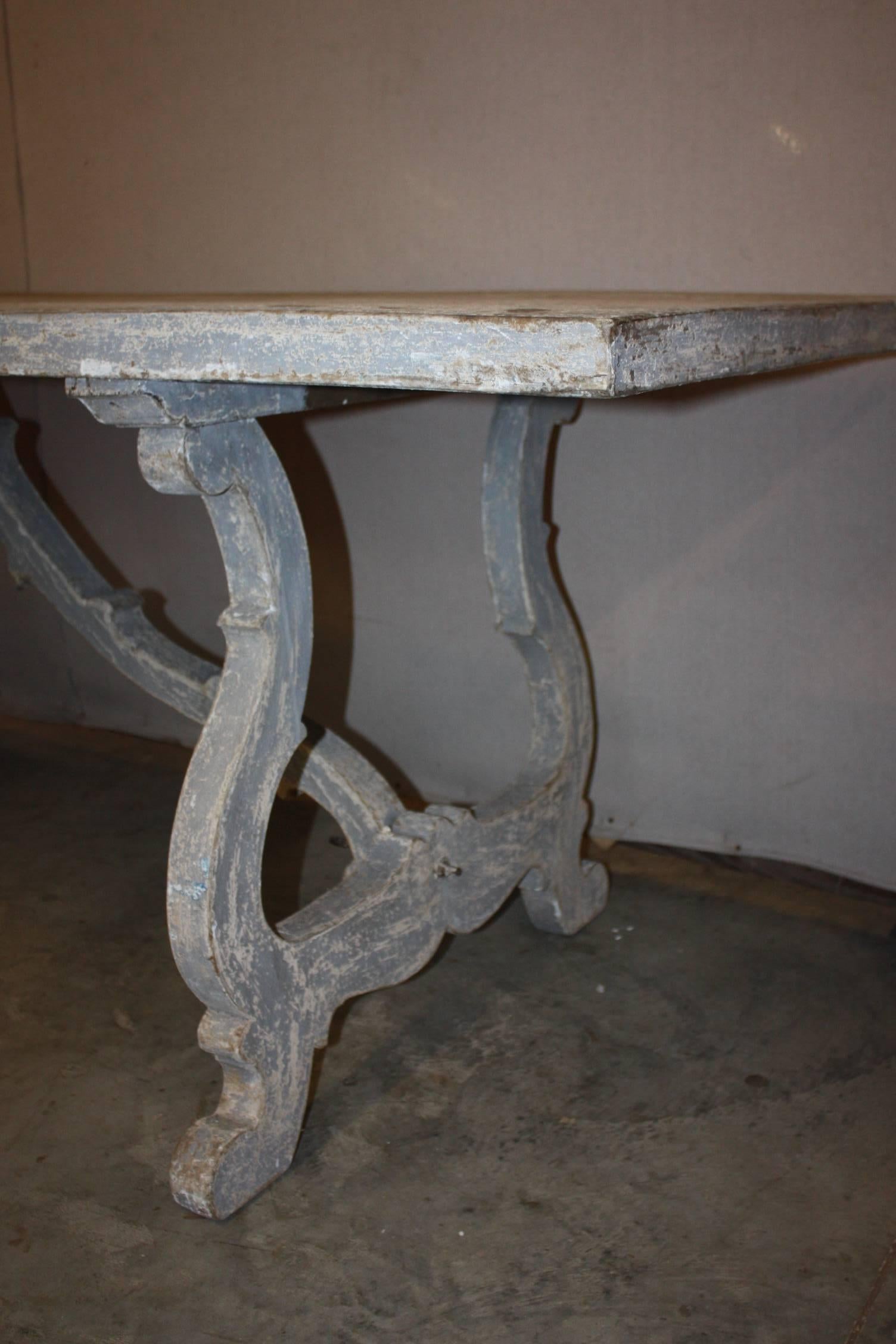 Painted Swedish Trestle Table 1